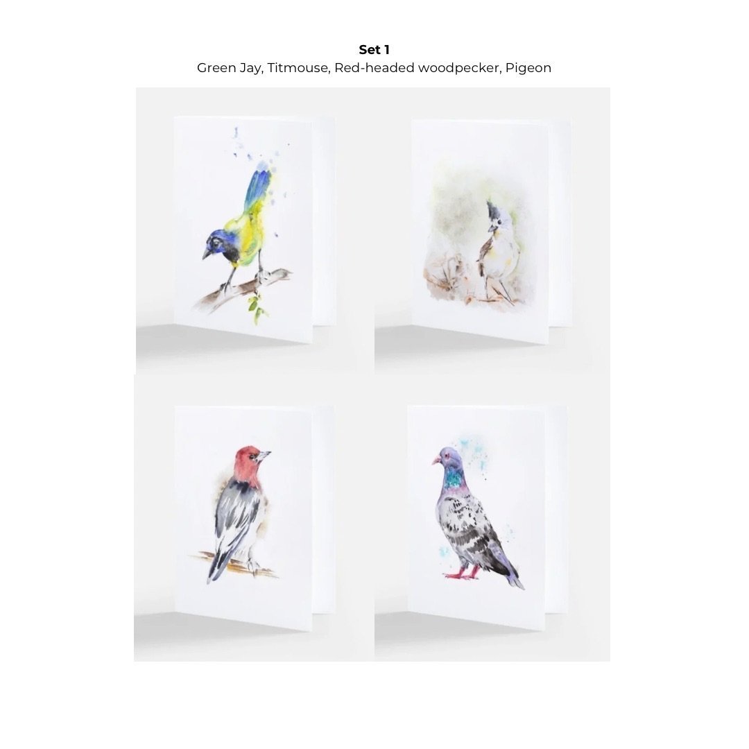 Bird Note Cards - Set 1