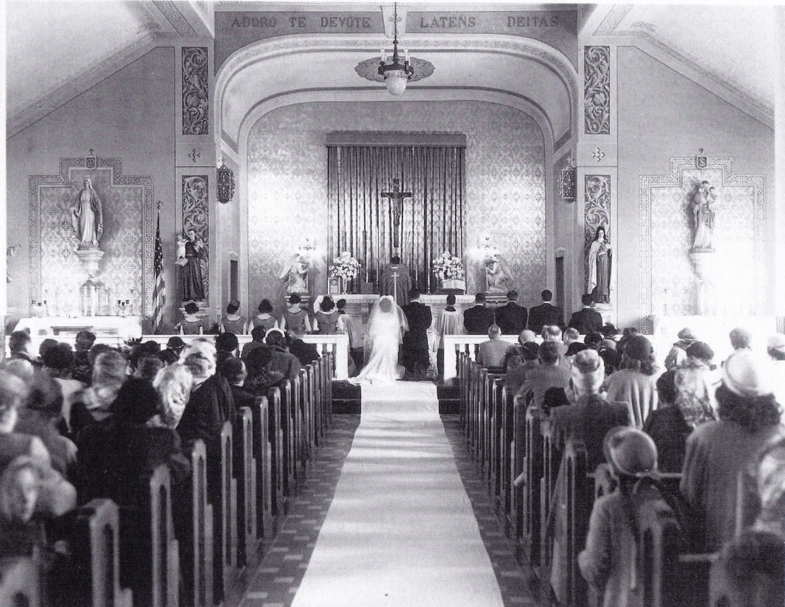 St. James Church, wedding, c. 1950.jpg