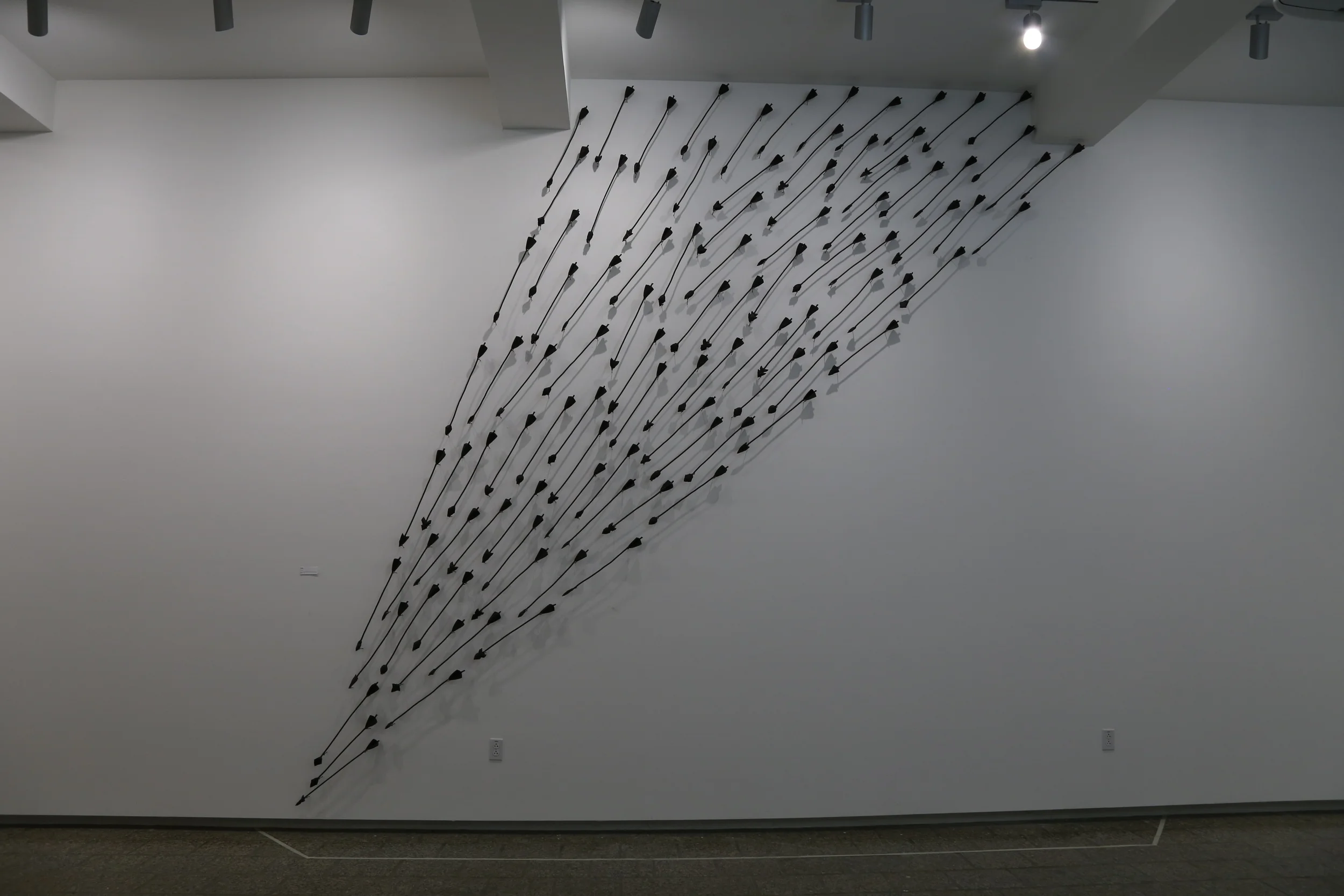   "Falling Arrows"  Ceramic installation 15' x 15' x 4" 