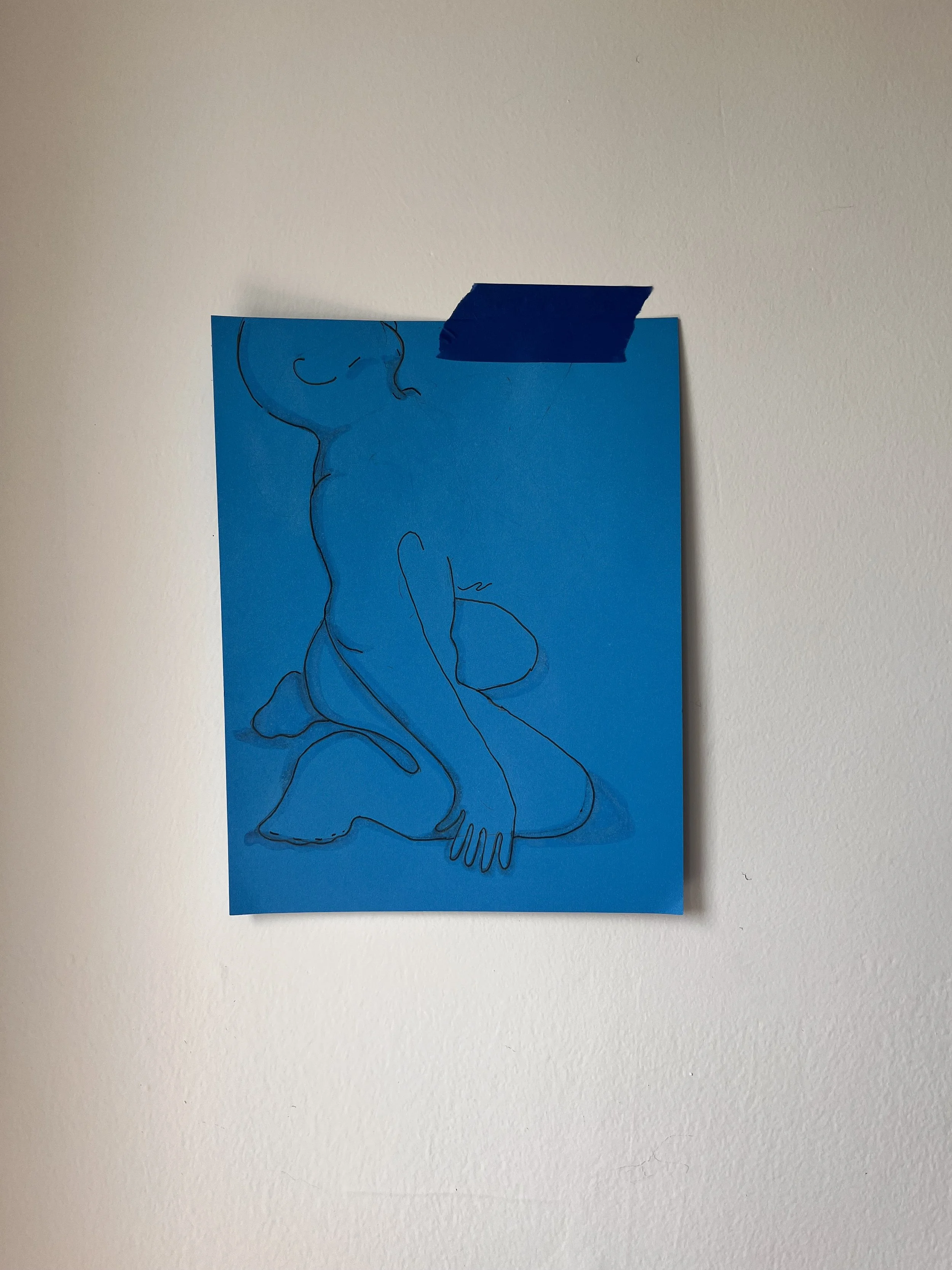 if you clean up a little bit throughout the week, stuff won't pile up like that.  2024. pen. 8X10. cardstock paper