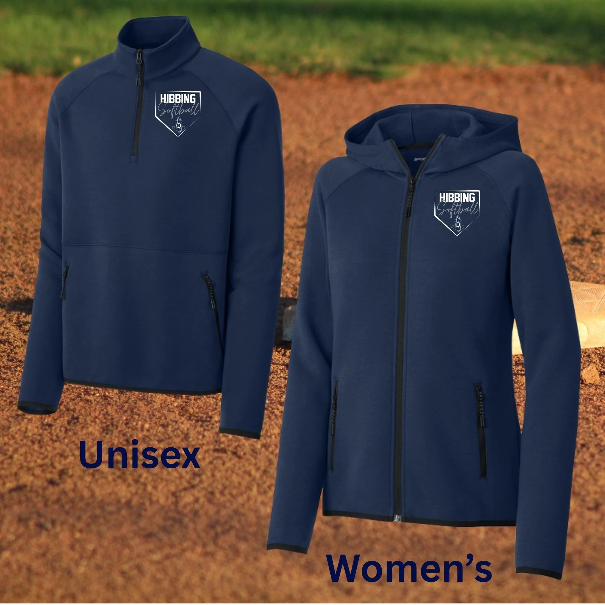 Hibbing Softball SportTek Zip Up