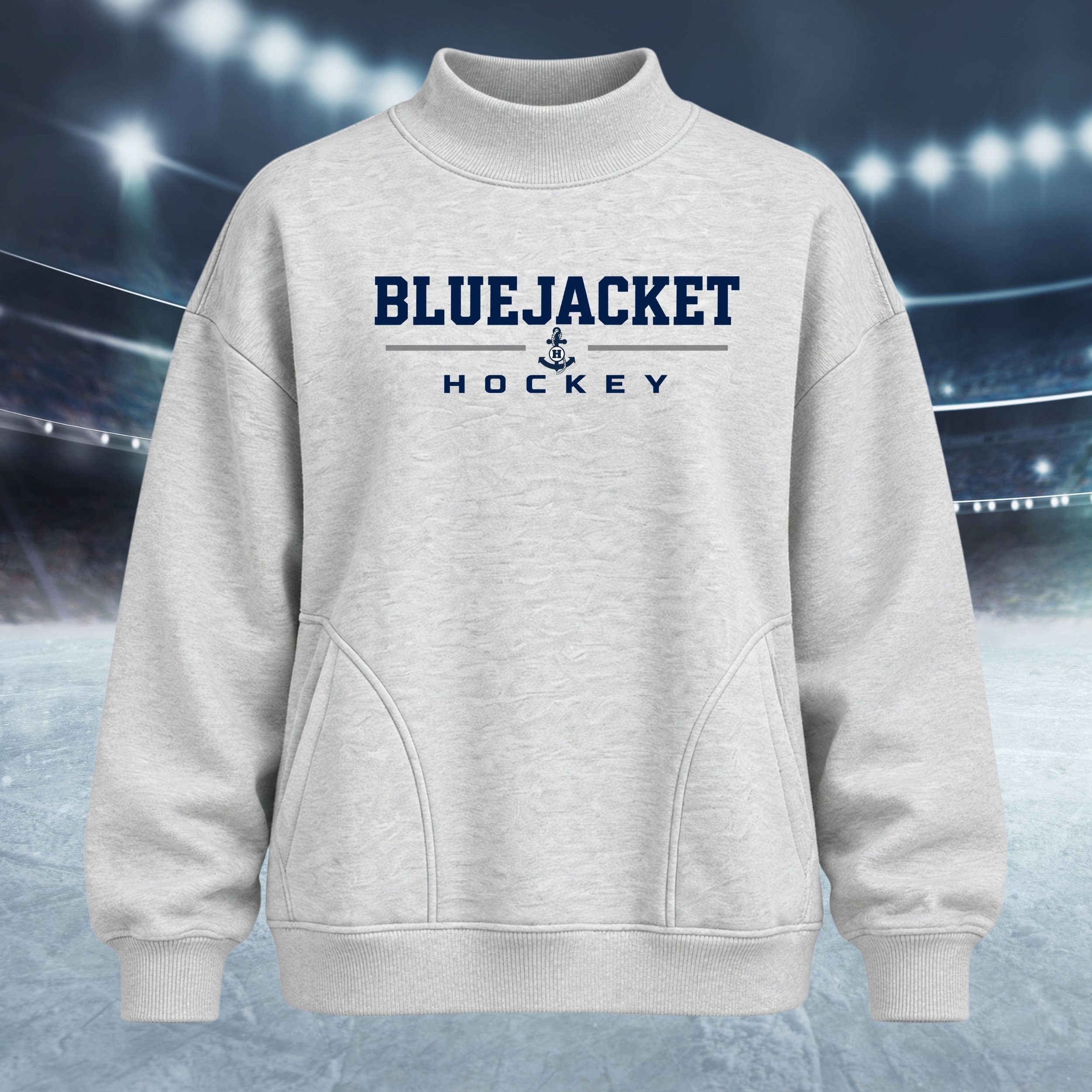 Girls HS Hockey Warmups Mock Neck