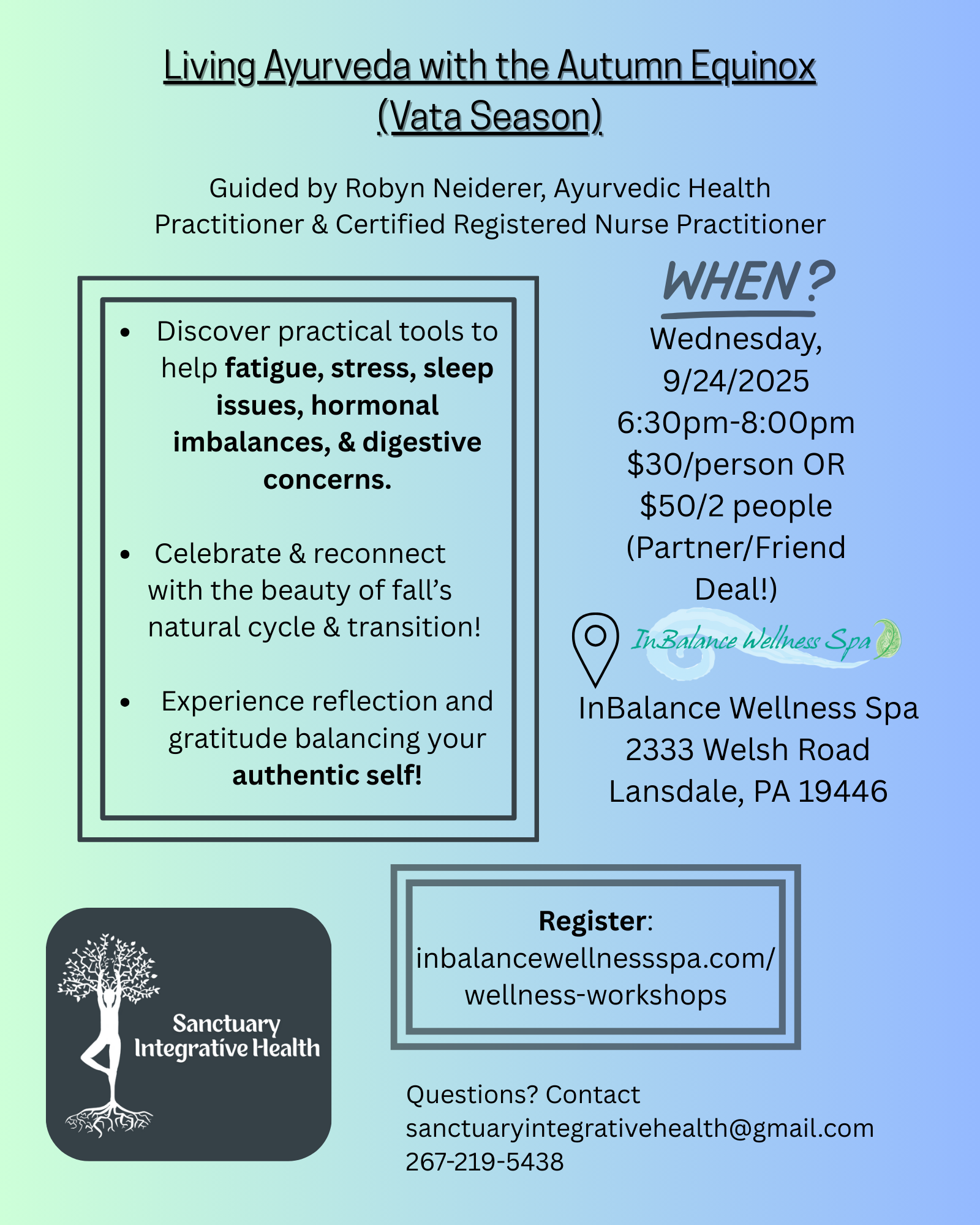 Living Ayurveda with the Autumn Equinox (Vata Season)