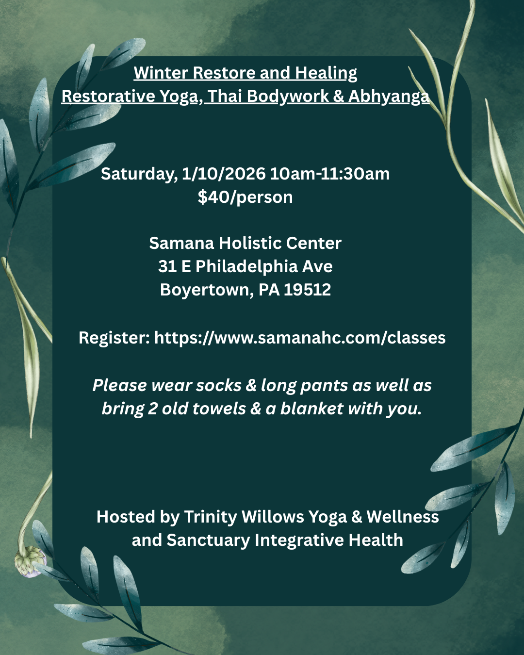 Winter Restore and Healing