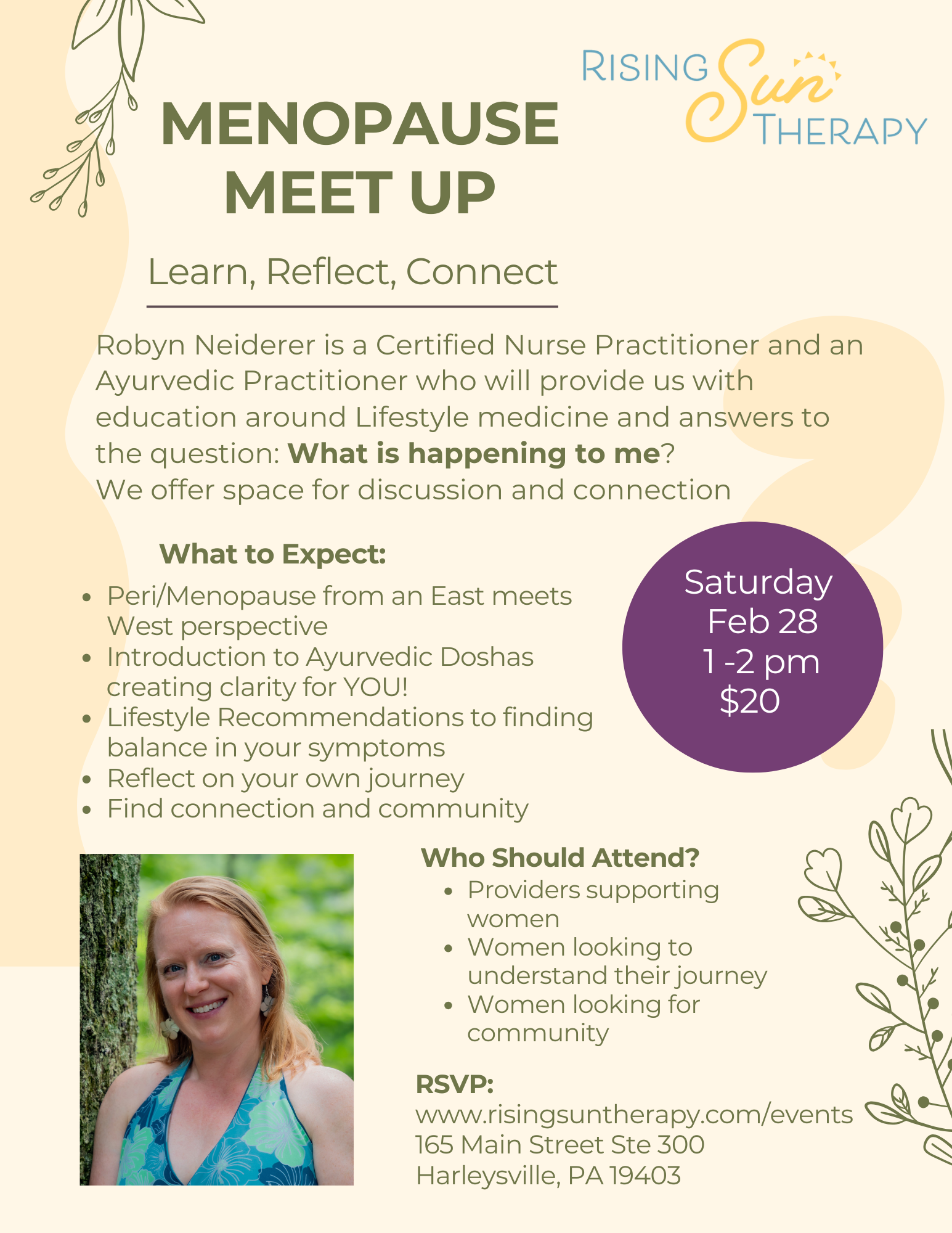 Menopause Meet Up: Learn, Reflect, Connect