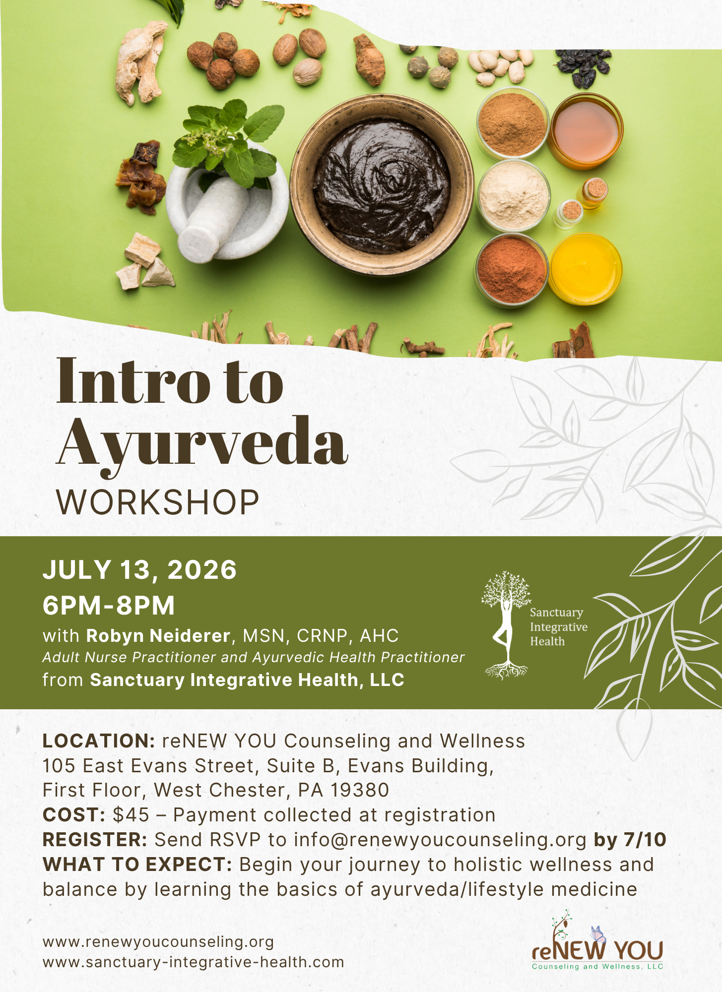 Intro to Ayurveda Workshop