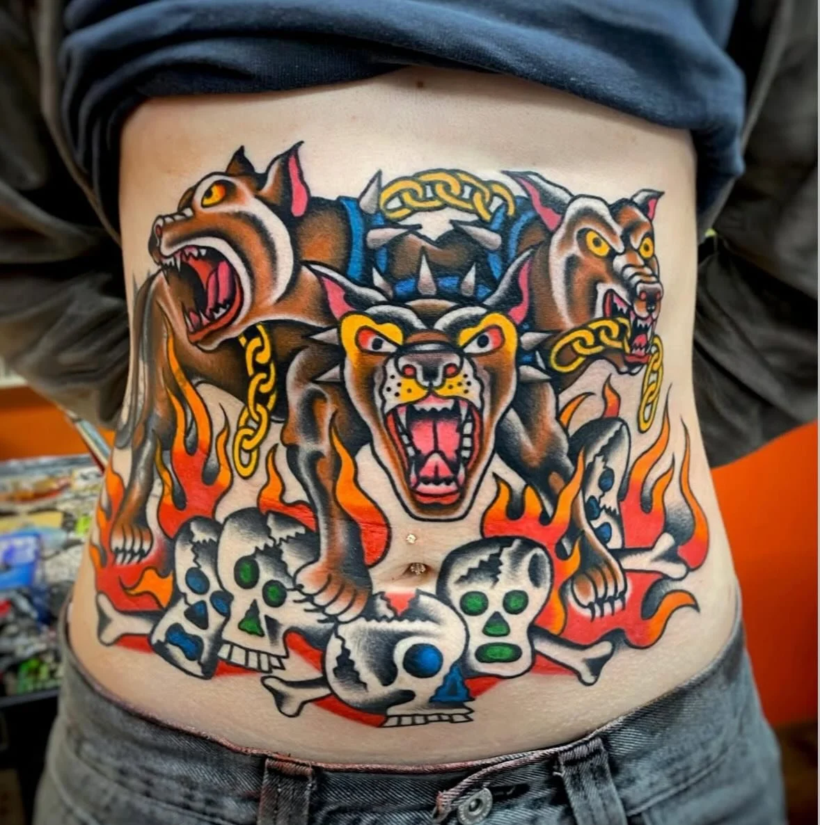 Recent piece by @mikeelmotattoo winter is the perfect time to get tattooed!  To book use our website, dm, email, call text or walk-in! 
📍247 Wilson Ave Brooklyn NY 
Open daily 12-8 
☎️718-344-4711