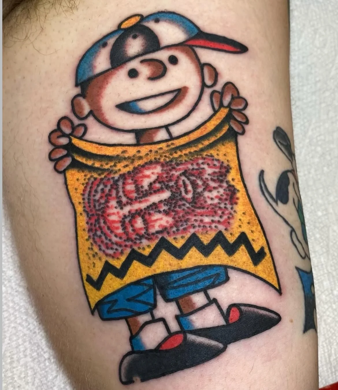 Two fresh tattoos and one healed one by Mike Elmo @mikeelmotattoo Mike is booking June and July 📚 dm, call, text, email, use our website or walk into book! 
📍247 Wilson Avenue Brooklyn NY
☎️718-344-4711