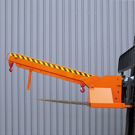 Adjustable forklift jib