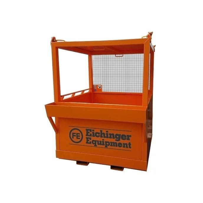 crane and forklift work platform by Eichinger. The platform is orange on a white background. The format is 1:1
