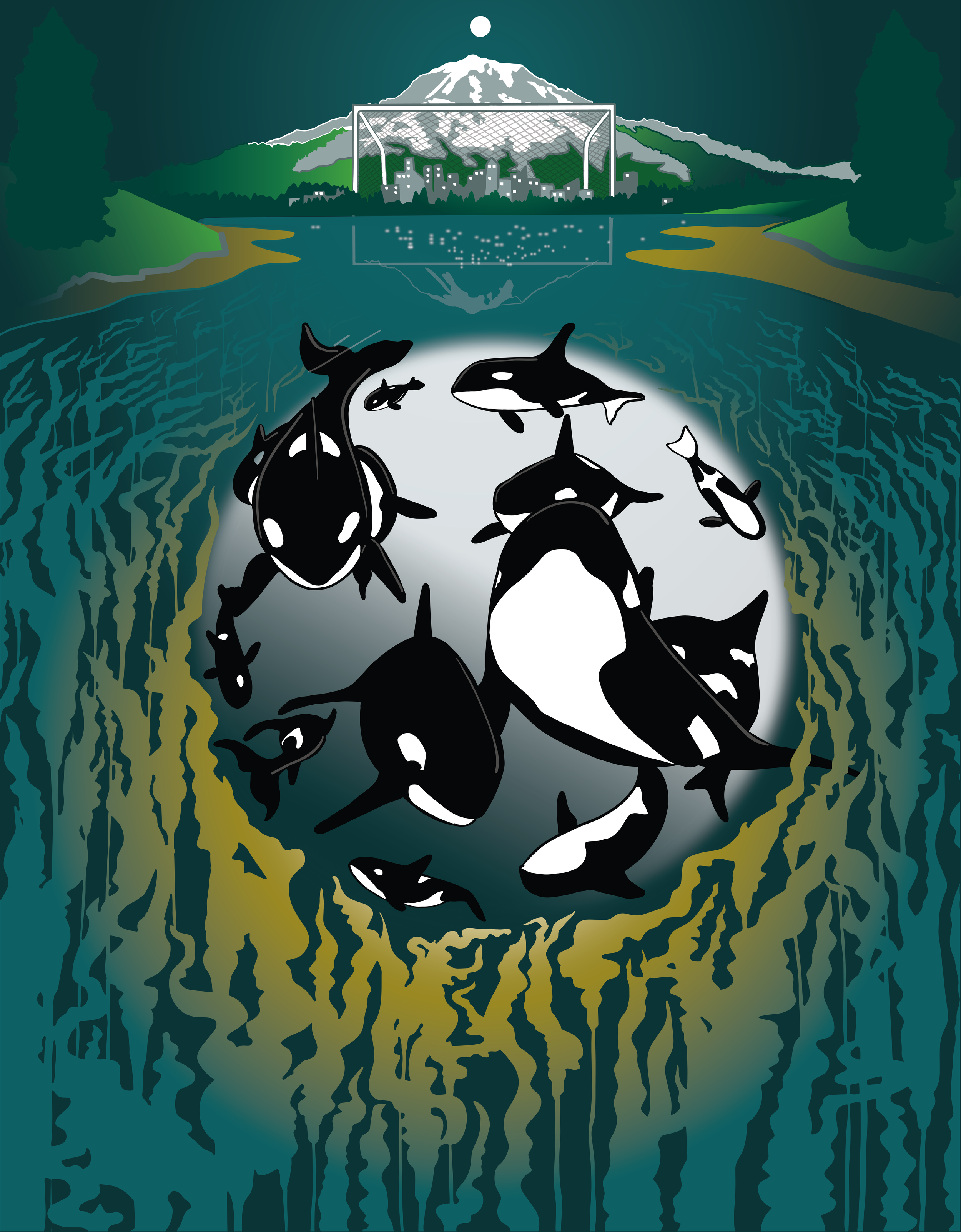 Illustration and Creative Direction - FIFA World Cup Poster. Produced in Illustrator.