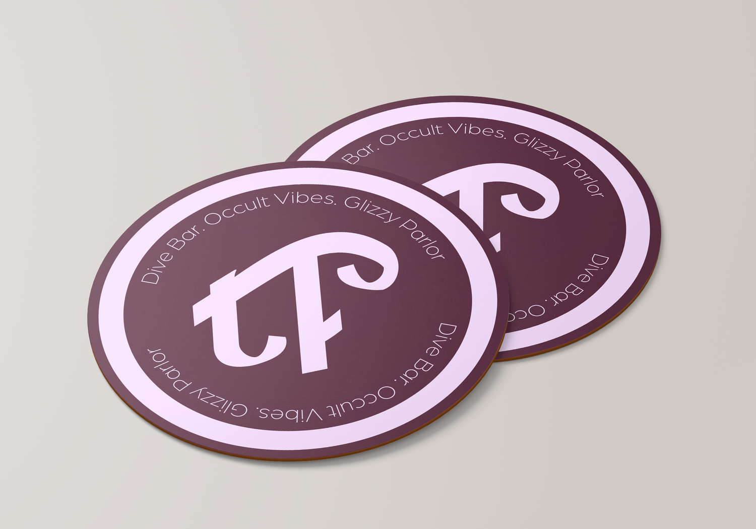 Coaster applying an alternate mark
