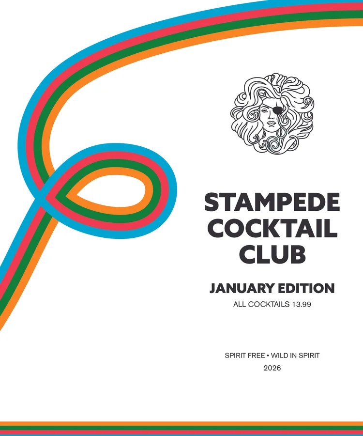 Non-alcoholic menu, typographic study