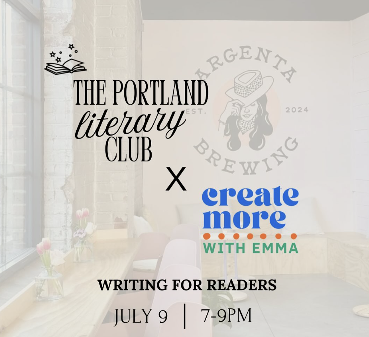 Writing For Readers x Portland Literary Club
