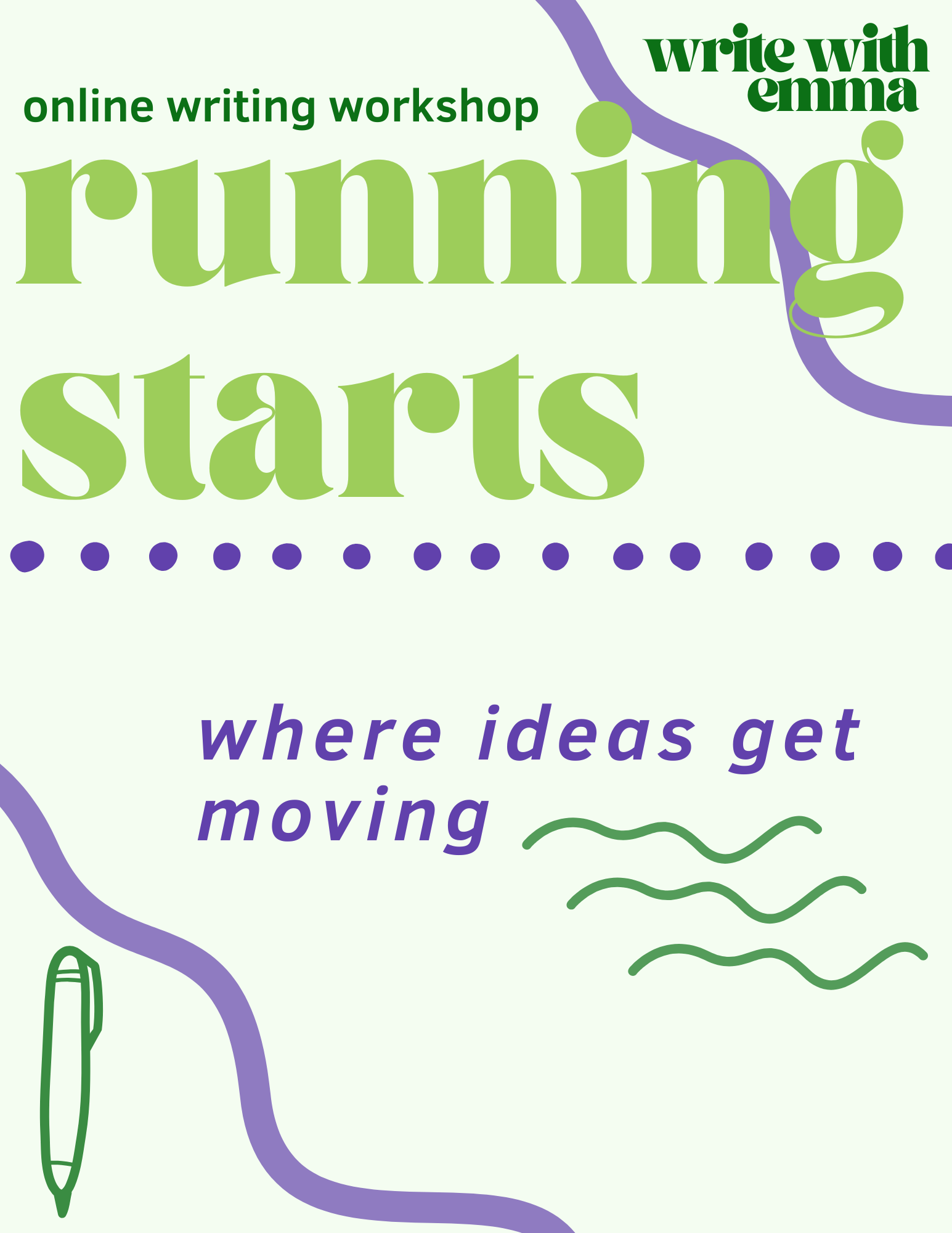 Running Starts: Online Writing Workshop  (Copy)