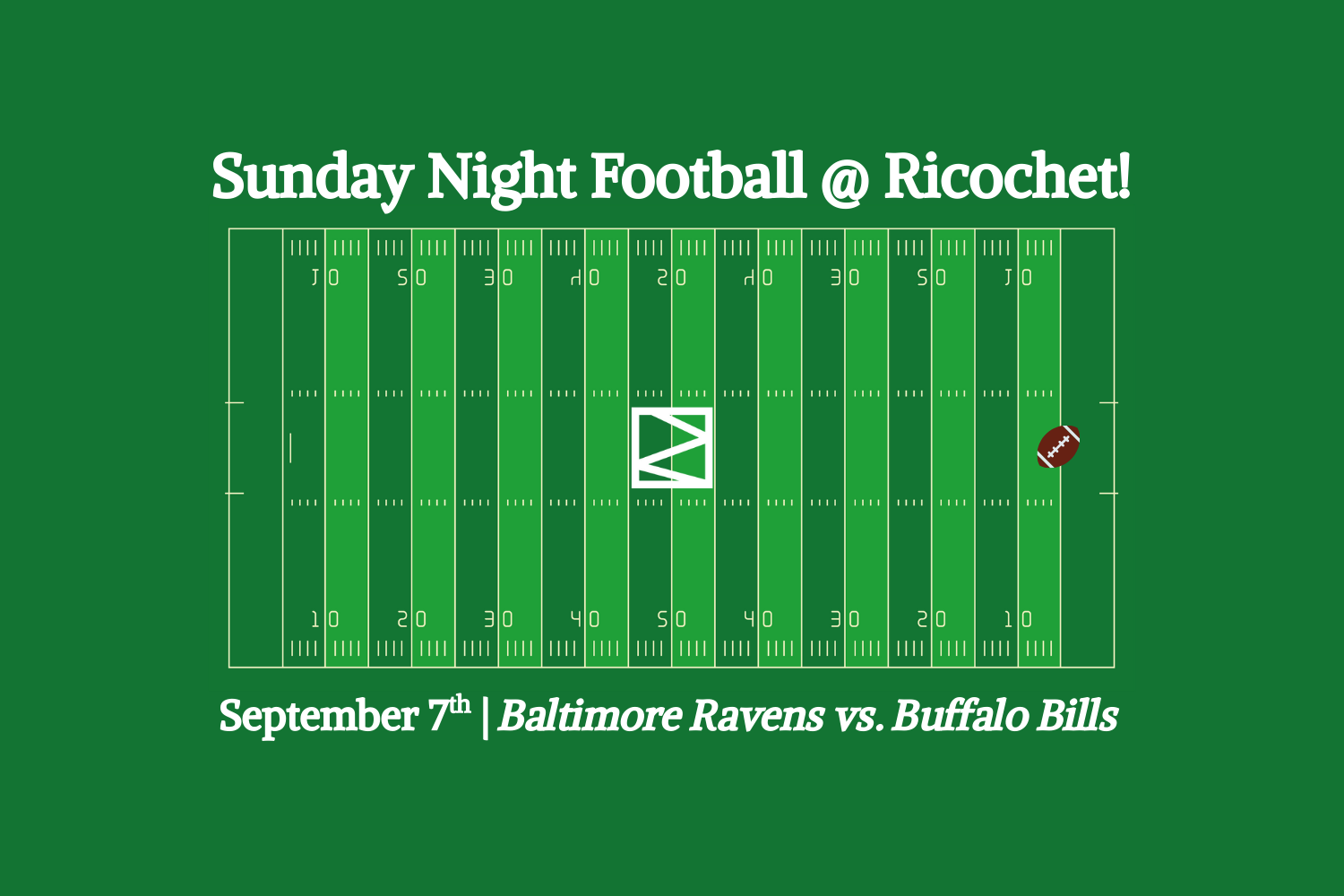 Sunday Night Football | September 7th, Baltimore Ravens vs. Buffalo Bills