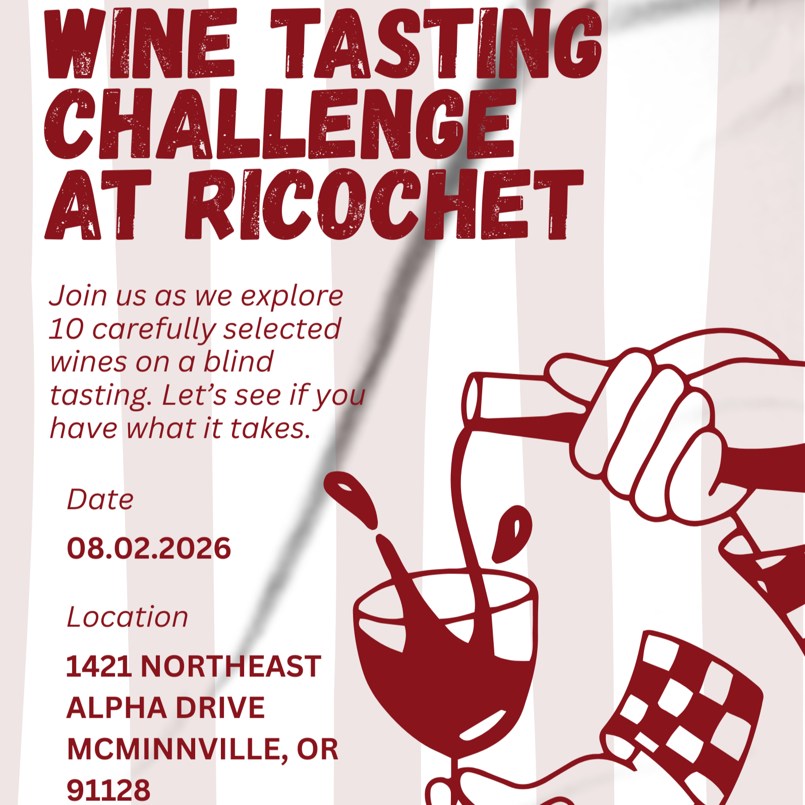 Blind Tasting: Ricochet vs. The World - Hosted by Hugo Arias Sanchez