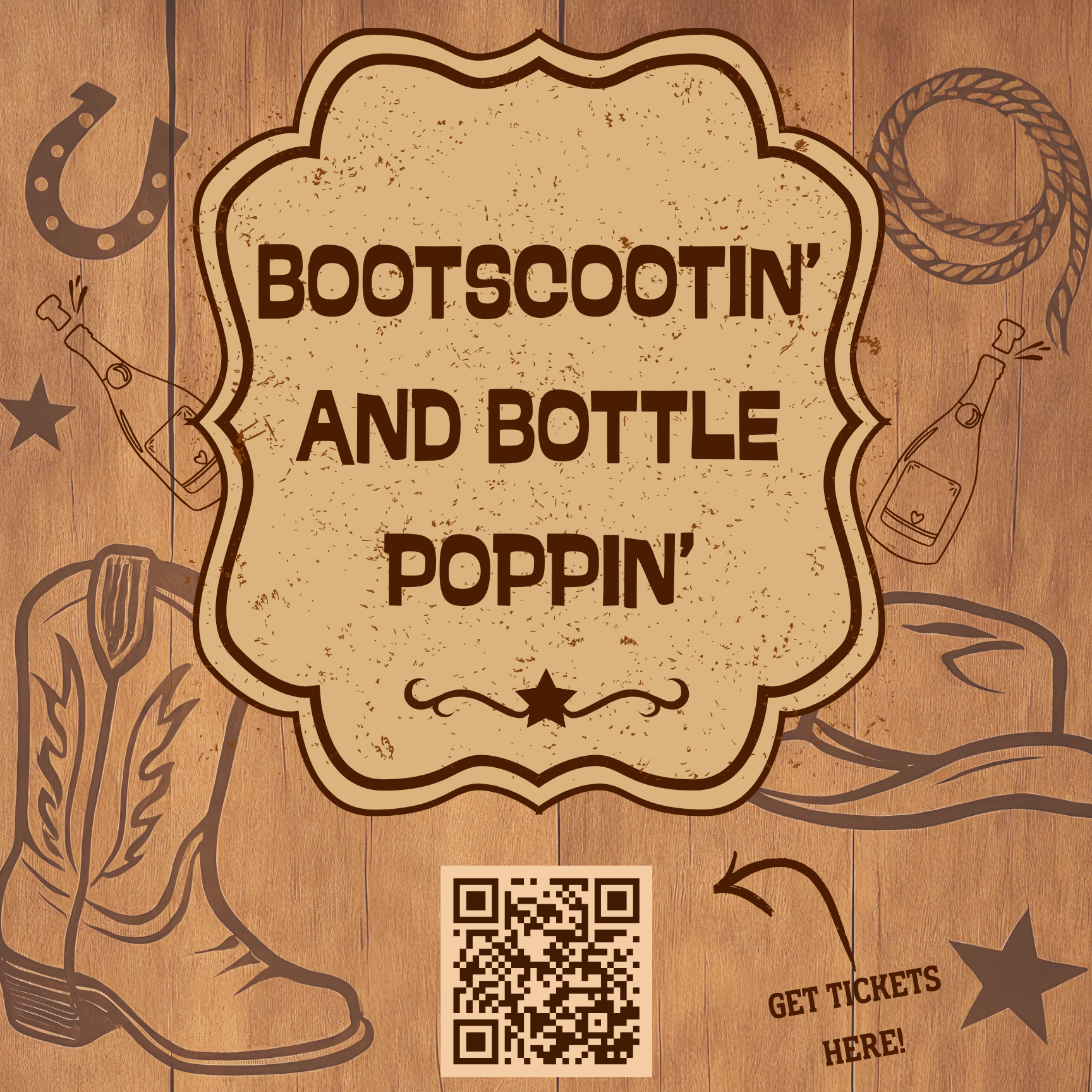 "Bootscootin' & Bottle Poppin'" Line Dancing Lessons