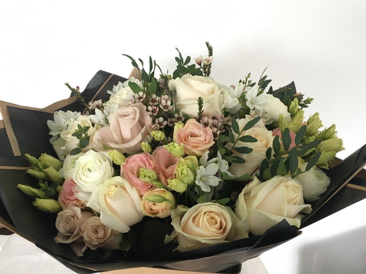 Bespoke seasonal gift bouquet created by independent Bristol florist