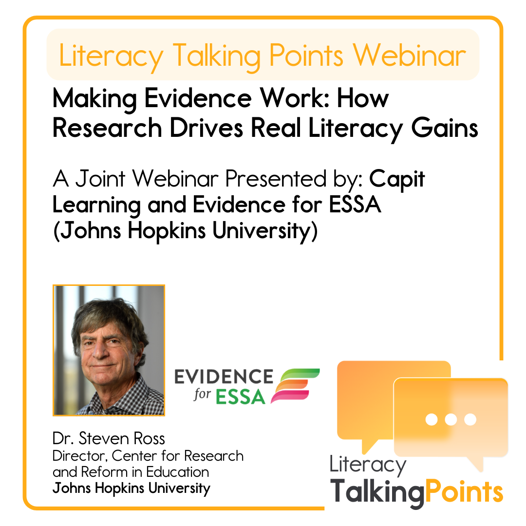 Webinar 20: Making Evidence Work: How Research Drives Real Literacy Gains