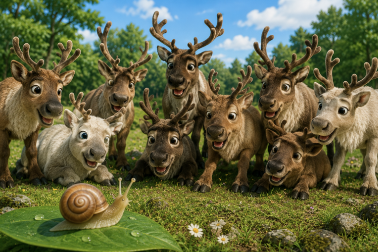 8 reindeer