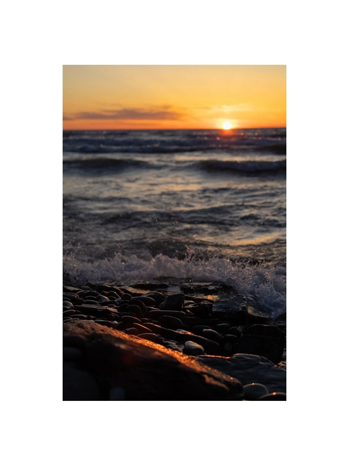 Nature Photography | Sunset on Lake Ontario &mdash; April 2025