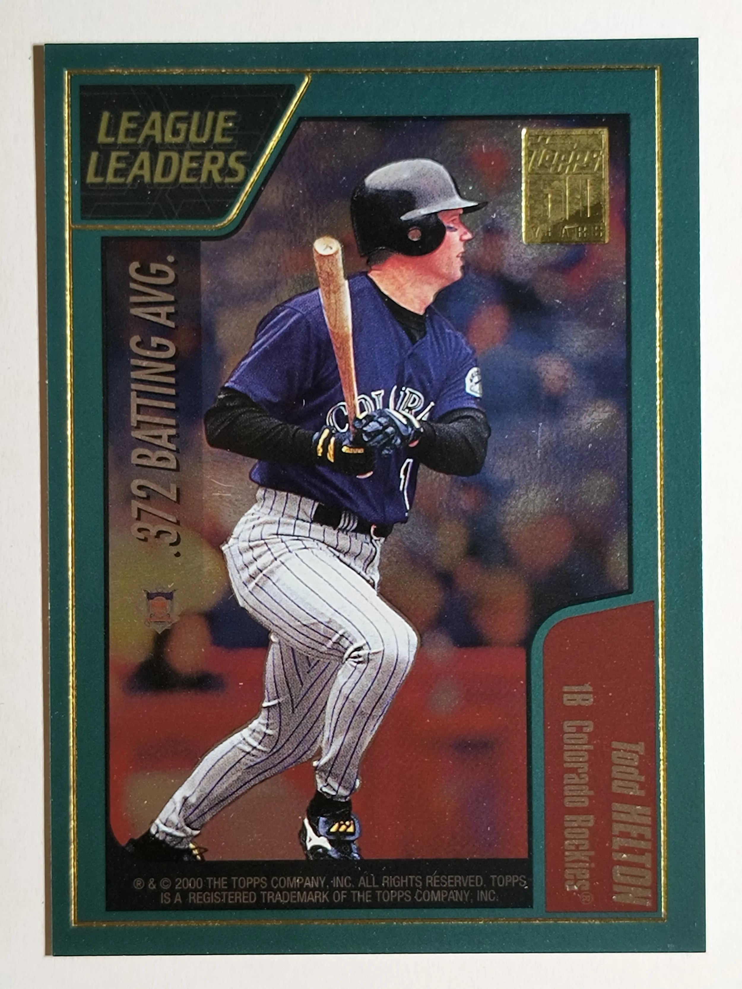 2001 Topps #394 Todd Helton/Nomar Garicaparra LL