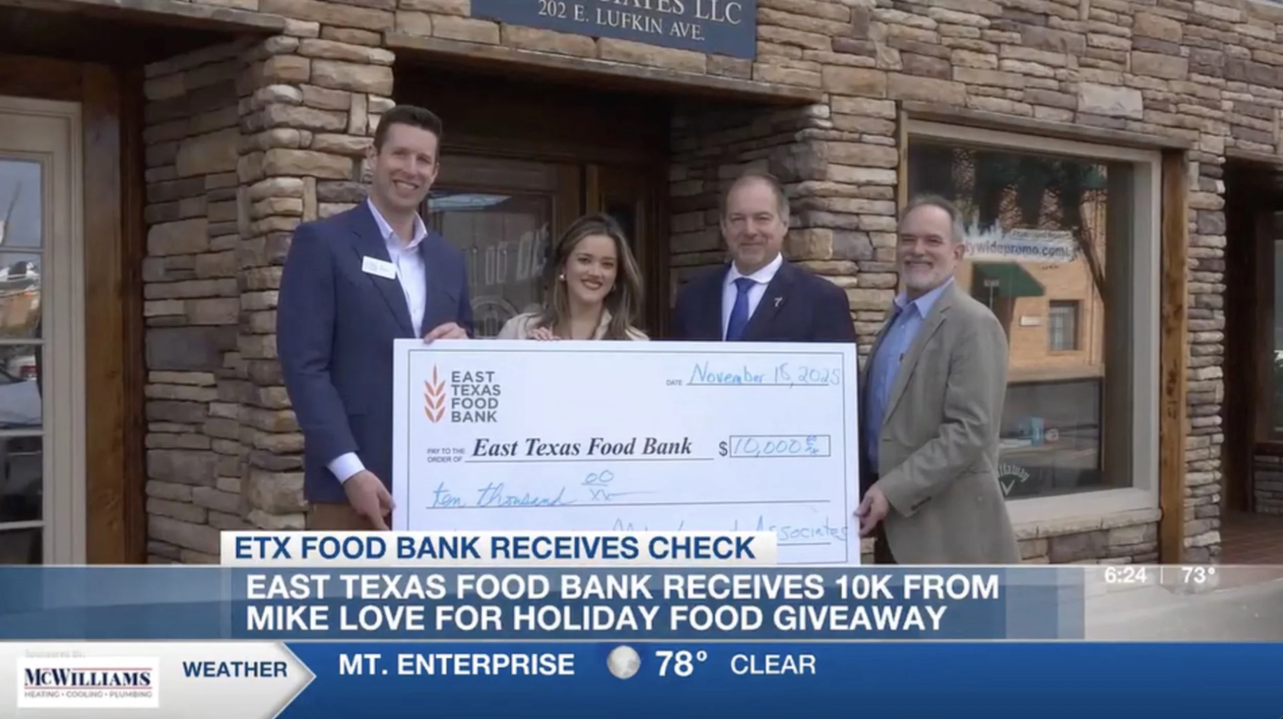 Mike Love &amp; Associates Supports the East Texas Food Bank
