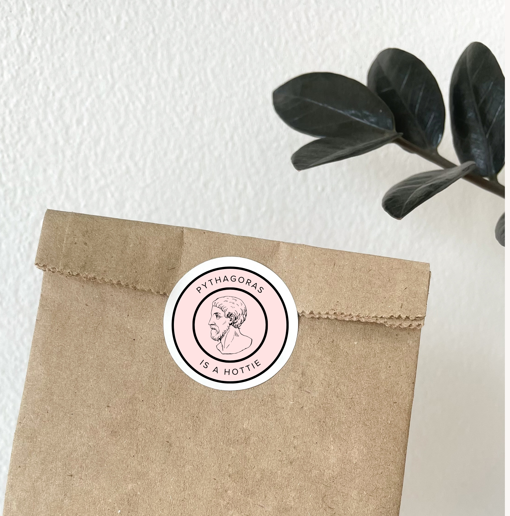 Pythagoras is a Hottie Matte Sticker