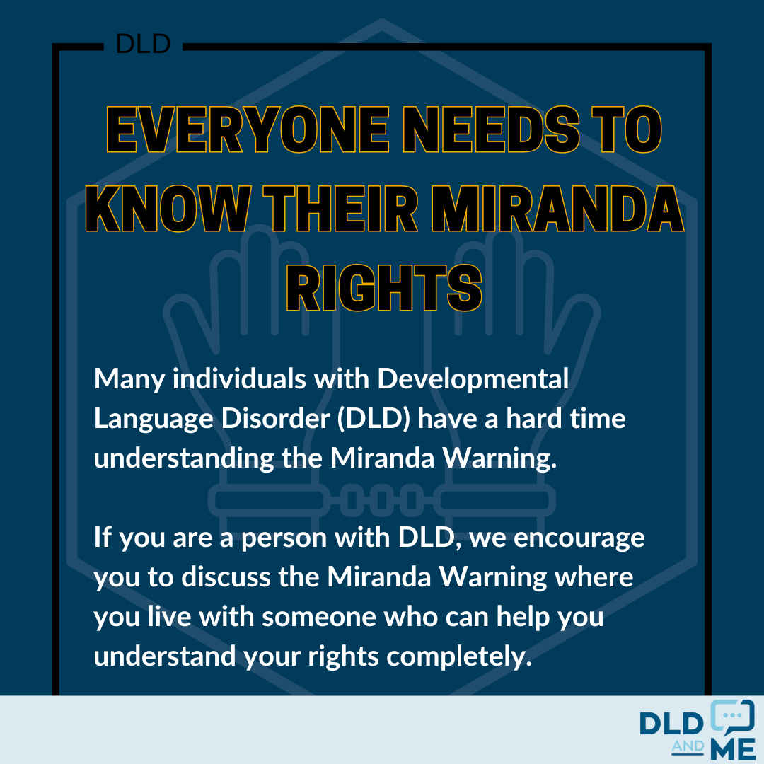 Everybody Needs to Understand Miranda Rights