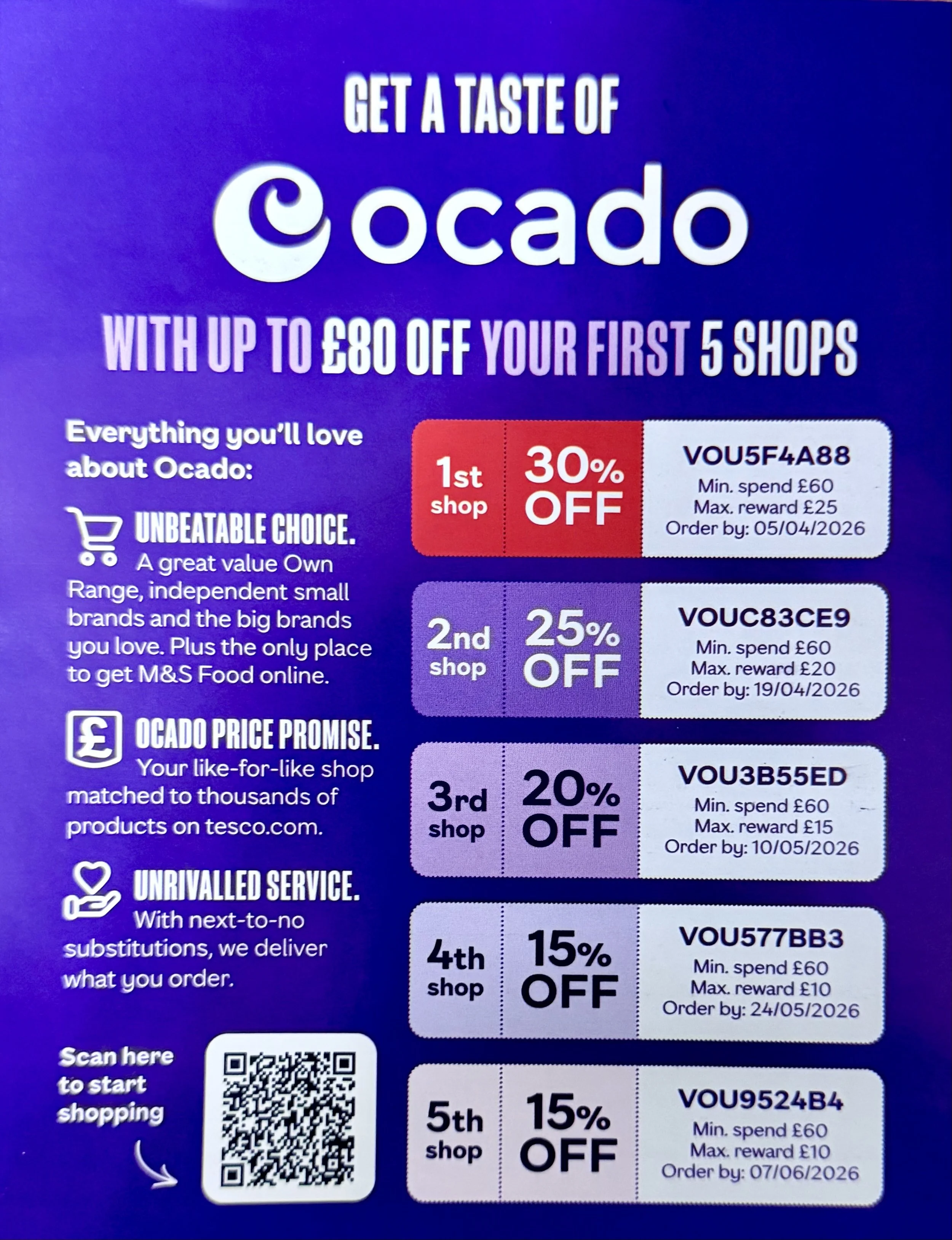 ocado groceries