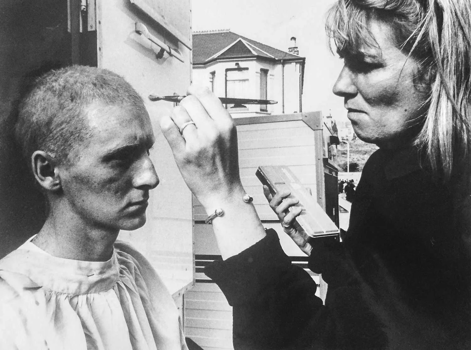 Playing a hooligan on the Little & Large TV show late 80's.