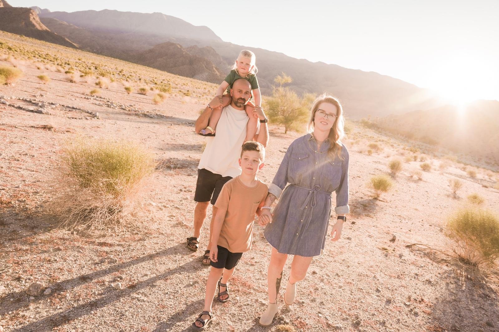 Family and children’s photography capturing summer road trip magic through the high desert—Palm Springs to Joshua Tree. Timeless memories, laughter, and adventure in every frame.