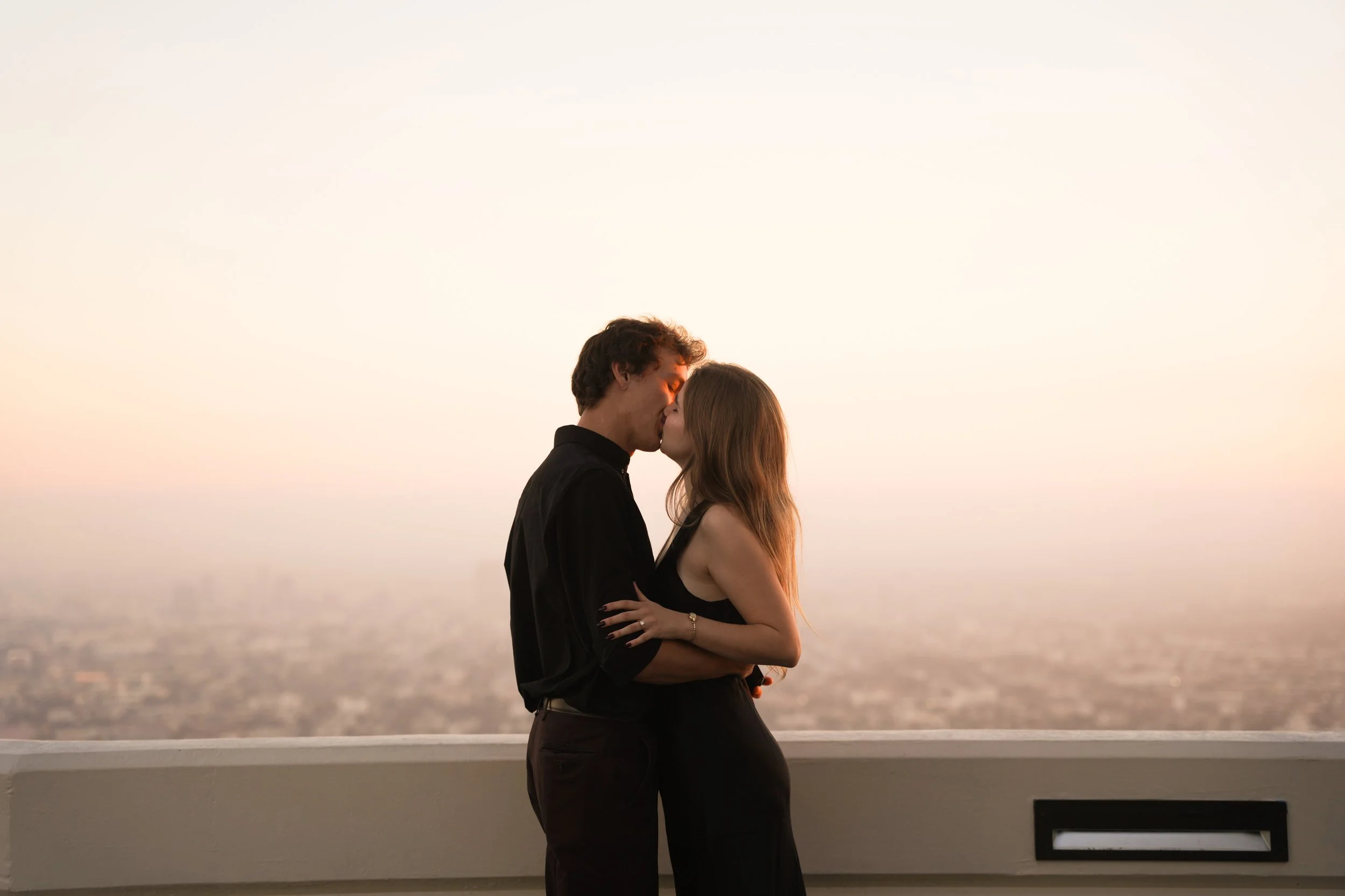 Sunset Engagement Photos on the West Terrace