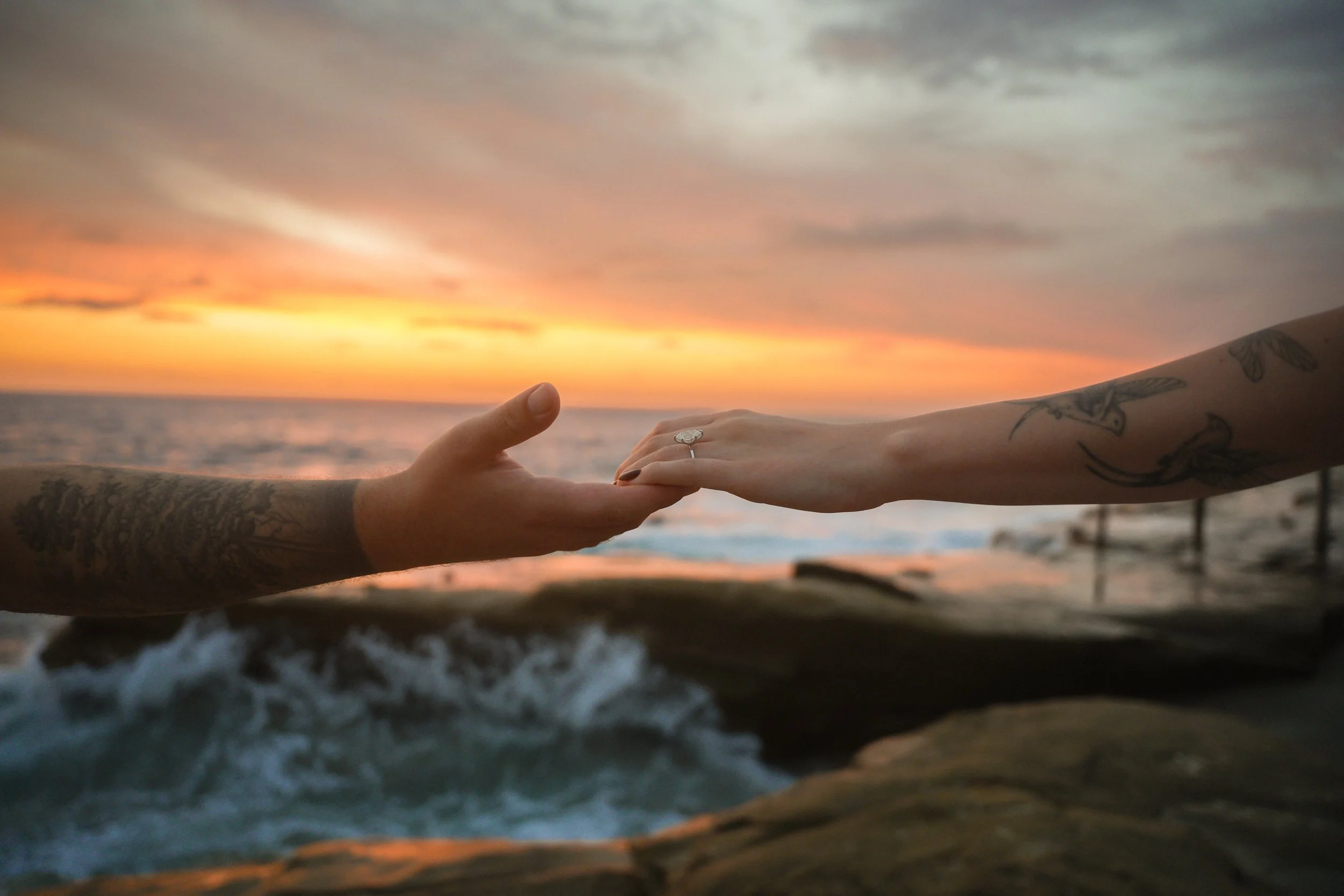 La Jolla Beach Surprise Engagement