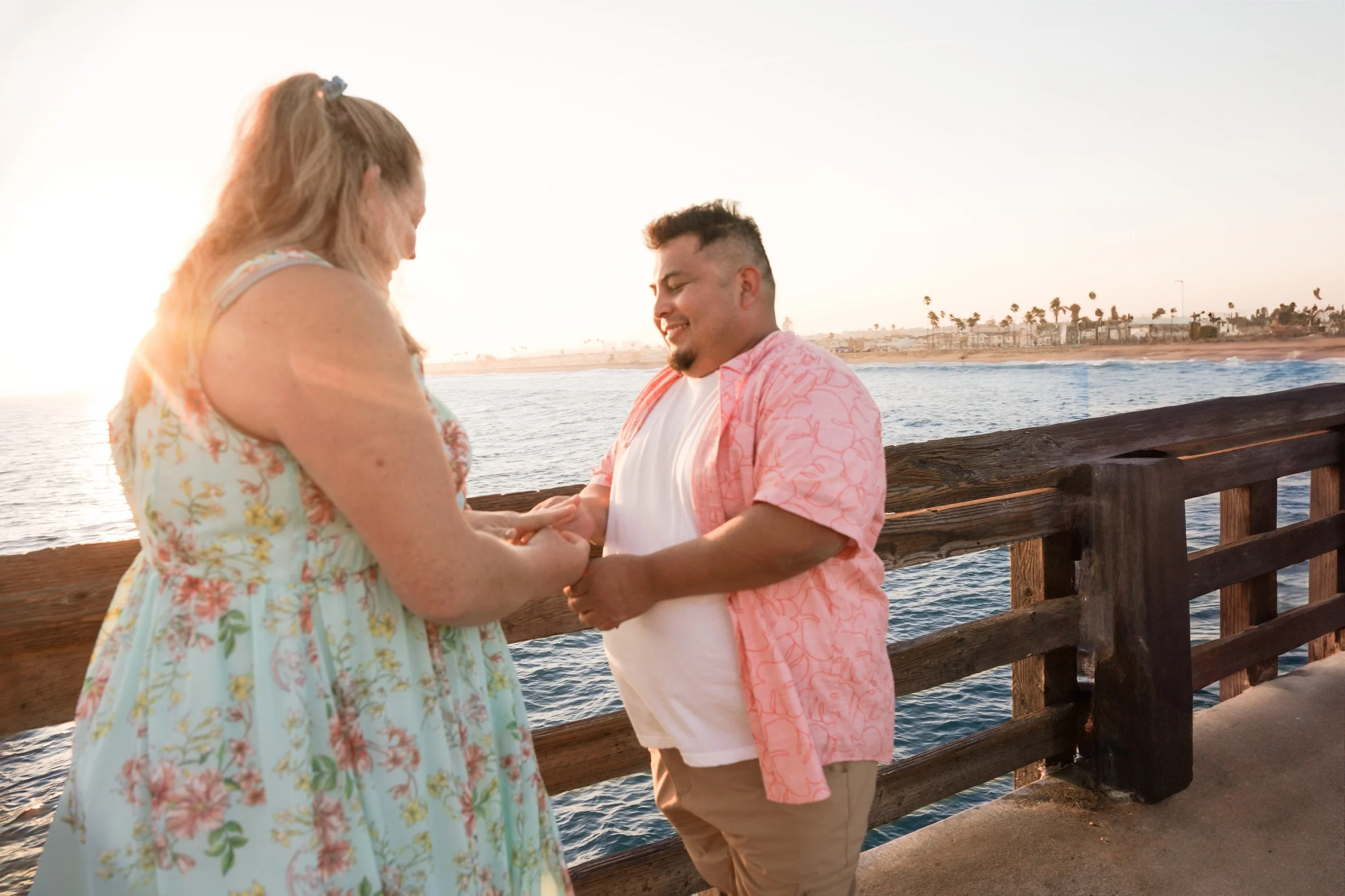 Newport Beach proposal shoot at Balboa, surprise engagement photography in Orange County with our undercover package.