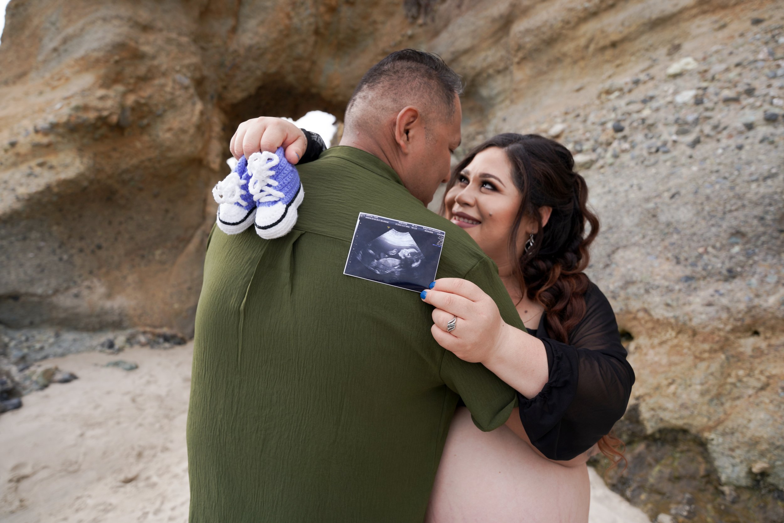 Stunning maternity shoot at Montage Beach in Laguna, captured beautifully as part of our Milestone Photography Package, celebrating this special moment in a breathtaking coastal setting.