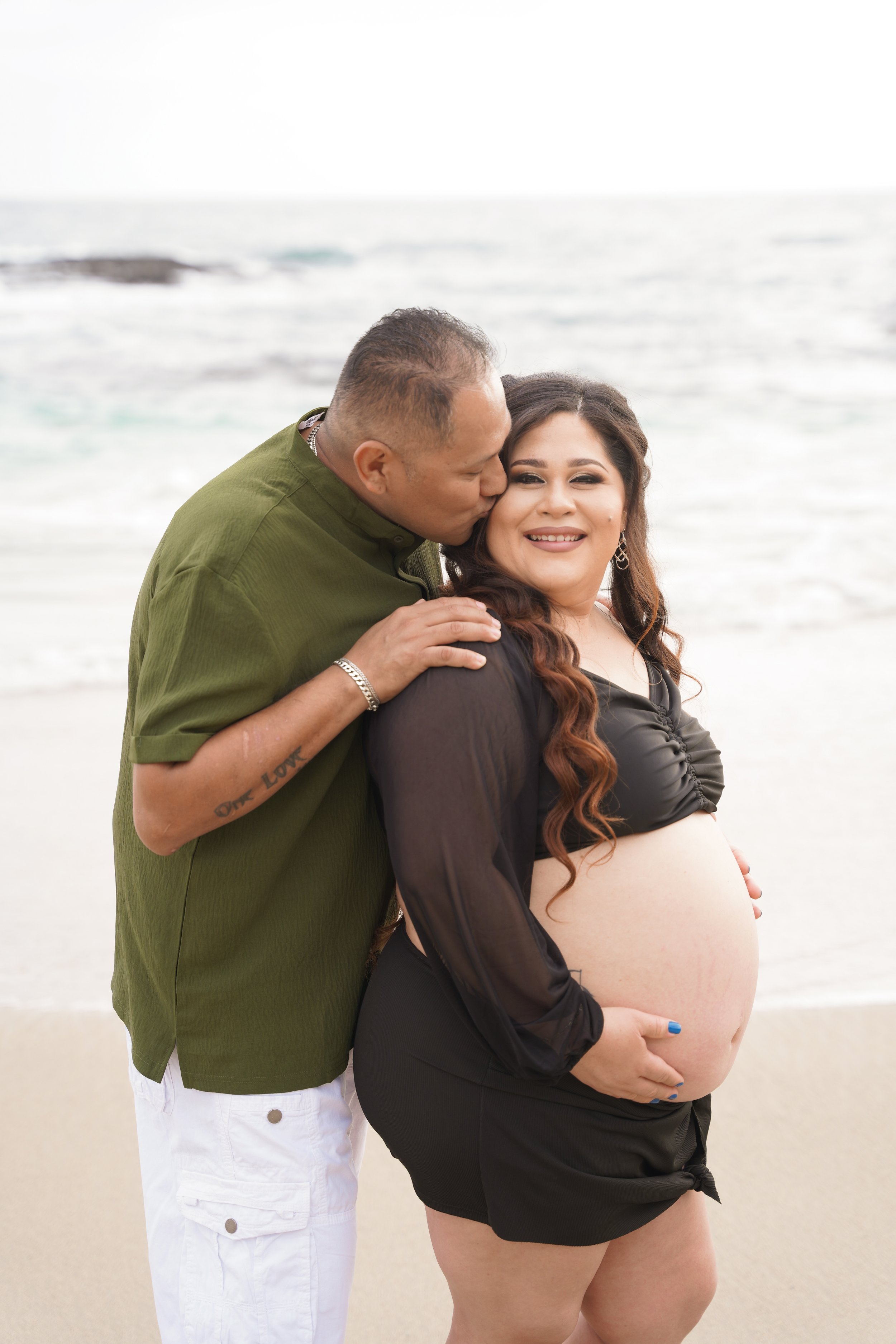 Stunning maternity shoot at Montage Beach in Laguna, captured beautifully as part of our Milestone Photography Package, celebrating this special moment in a breathtaking coastal setting.