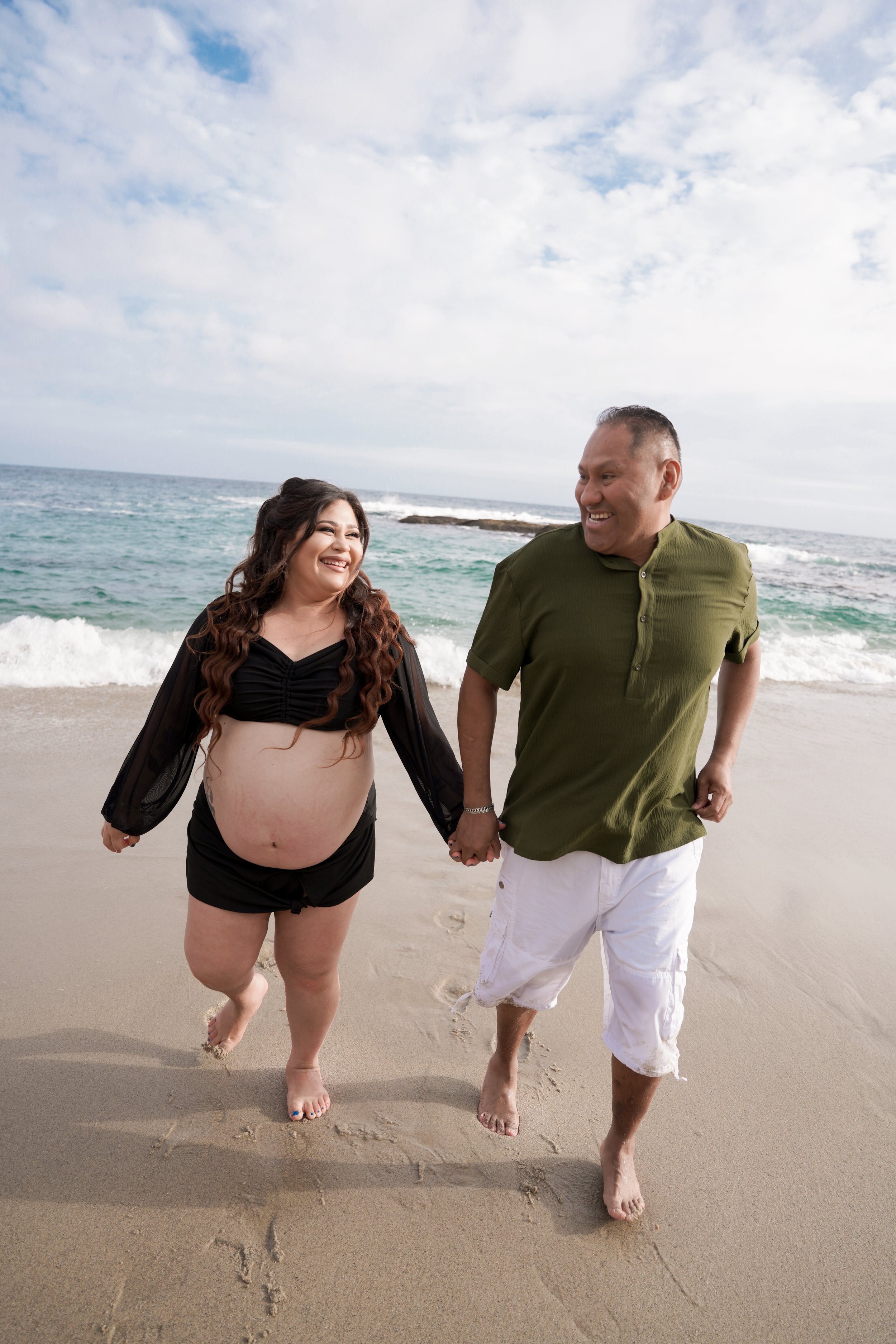 Stunning maternity shoot at Montage Beach in Laguna, captured beautifully as part of our Milestone Photography Package, celebrating this special moment in a breathtaking coastal setting.