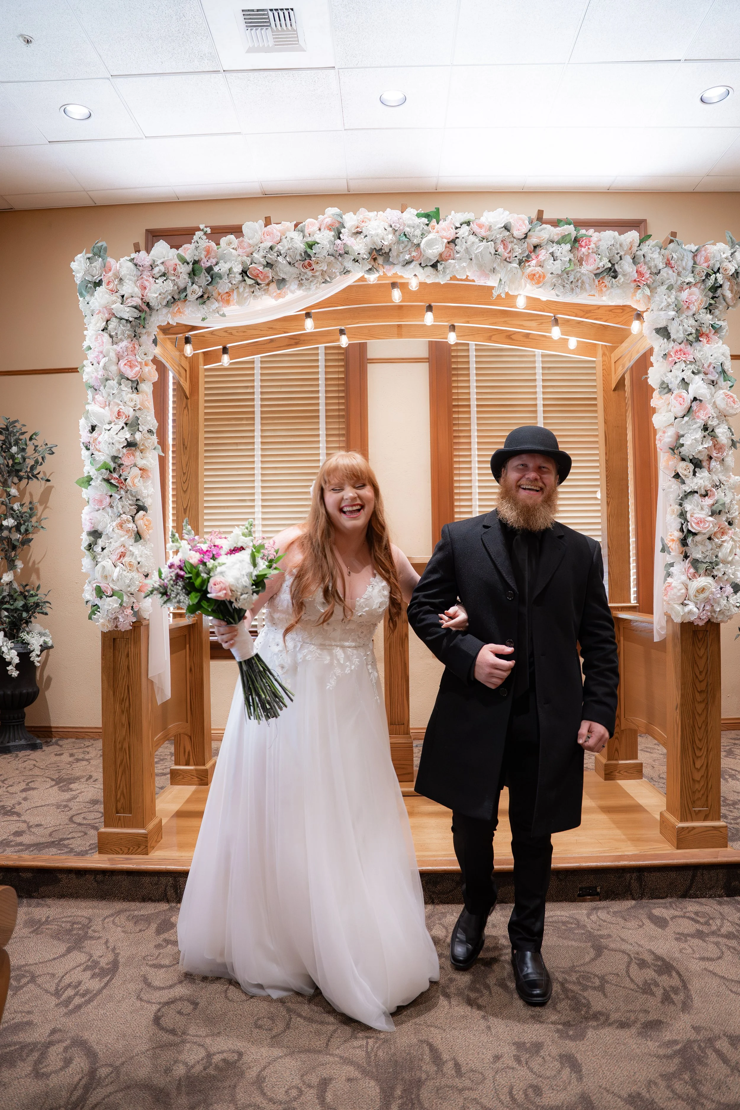 Civil marriage at the historic Orange County Courthouse in Santa Ana, captured with our Last Minute Love Elopement package. Book your courthouse wedding photographer today.
