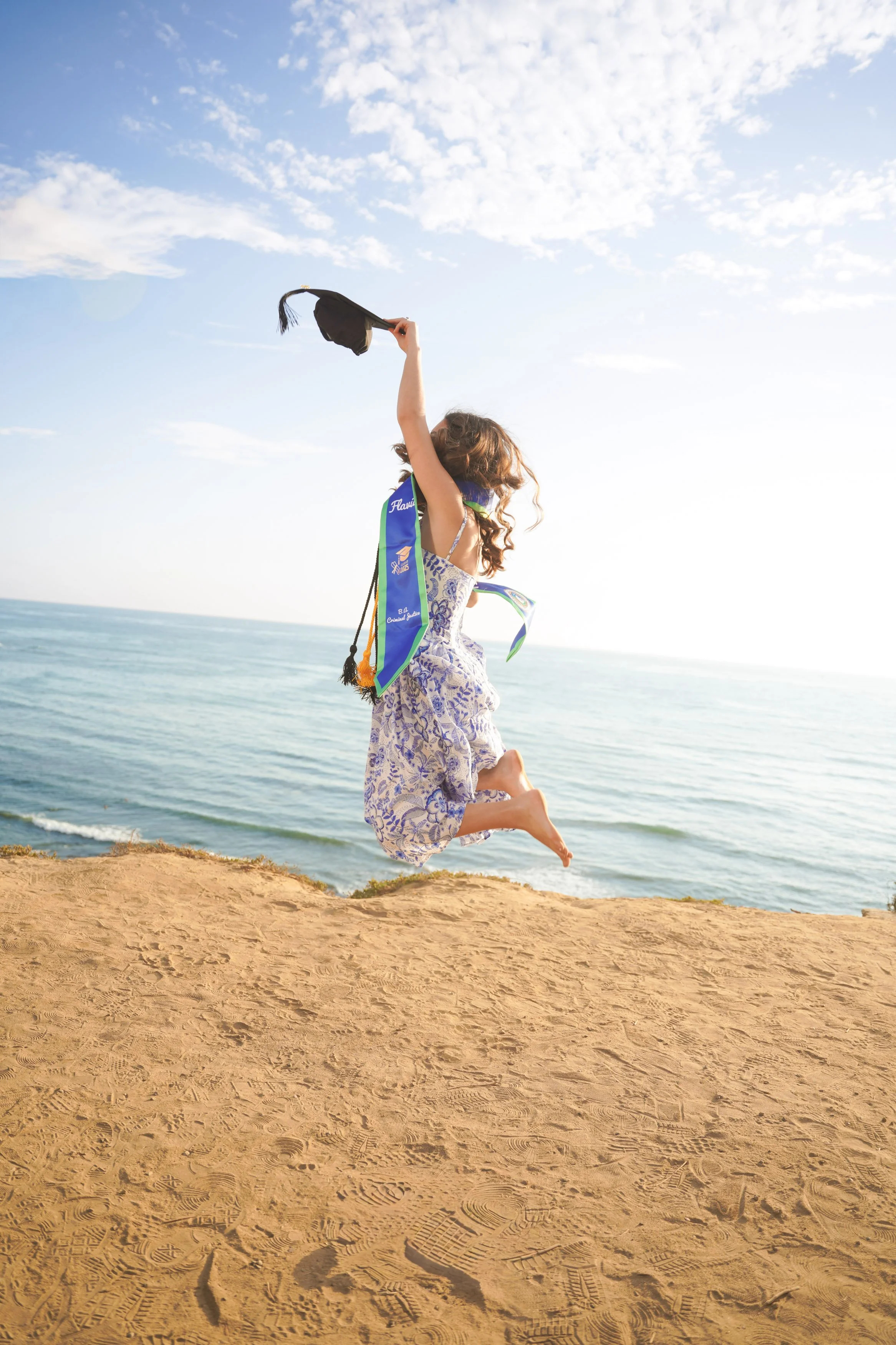 Storytelling milestone photography session in SoCal designed for maternity, graduation, and family moments