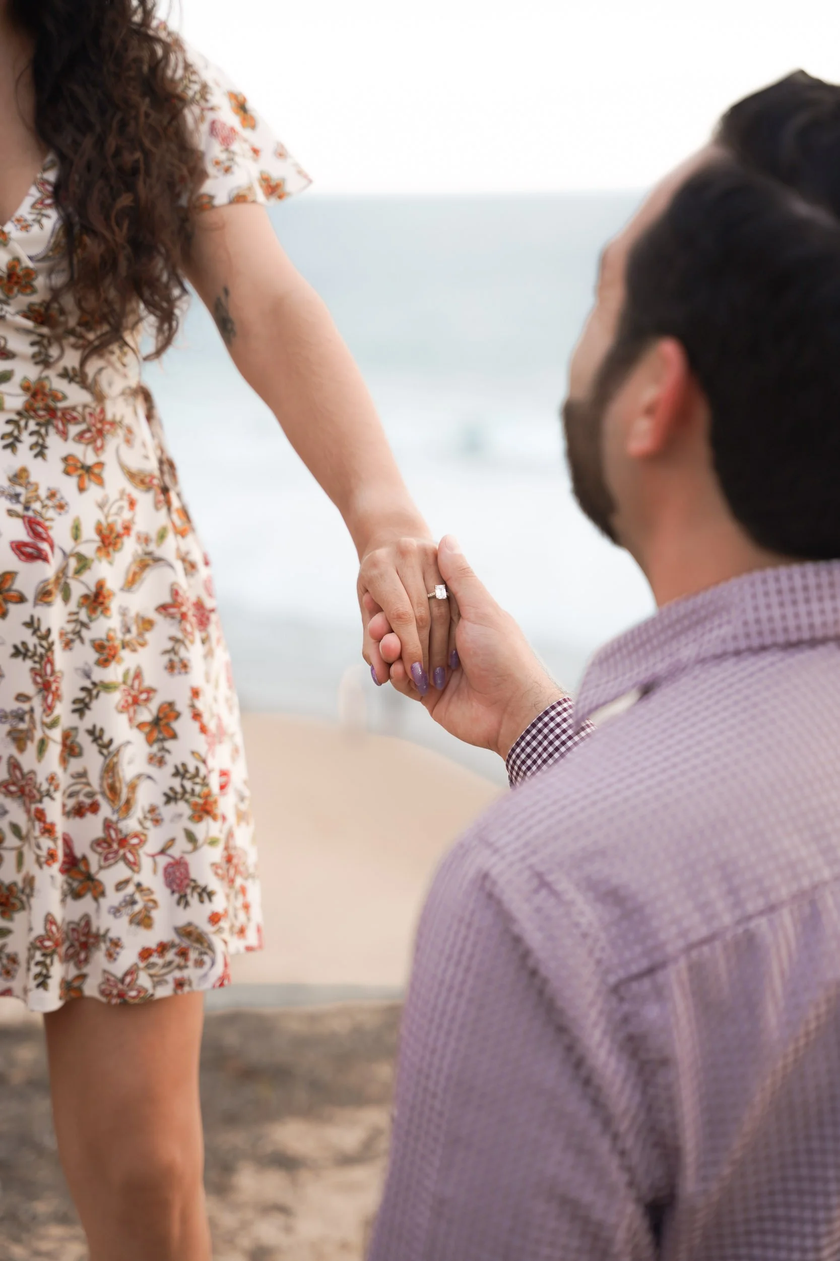 Scenic Crystal Cove surprise proposal overlooking the ocean — reserve your photographer for the big “yes.”