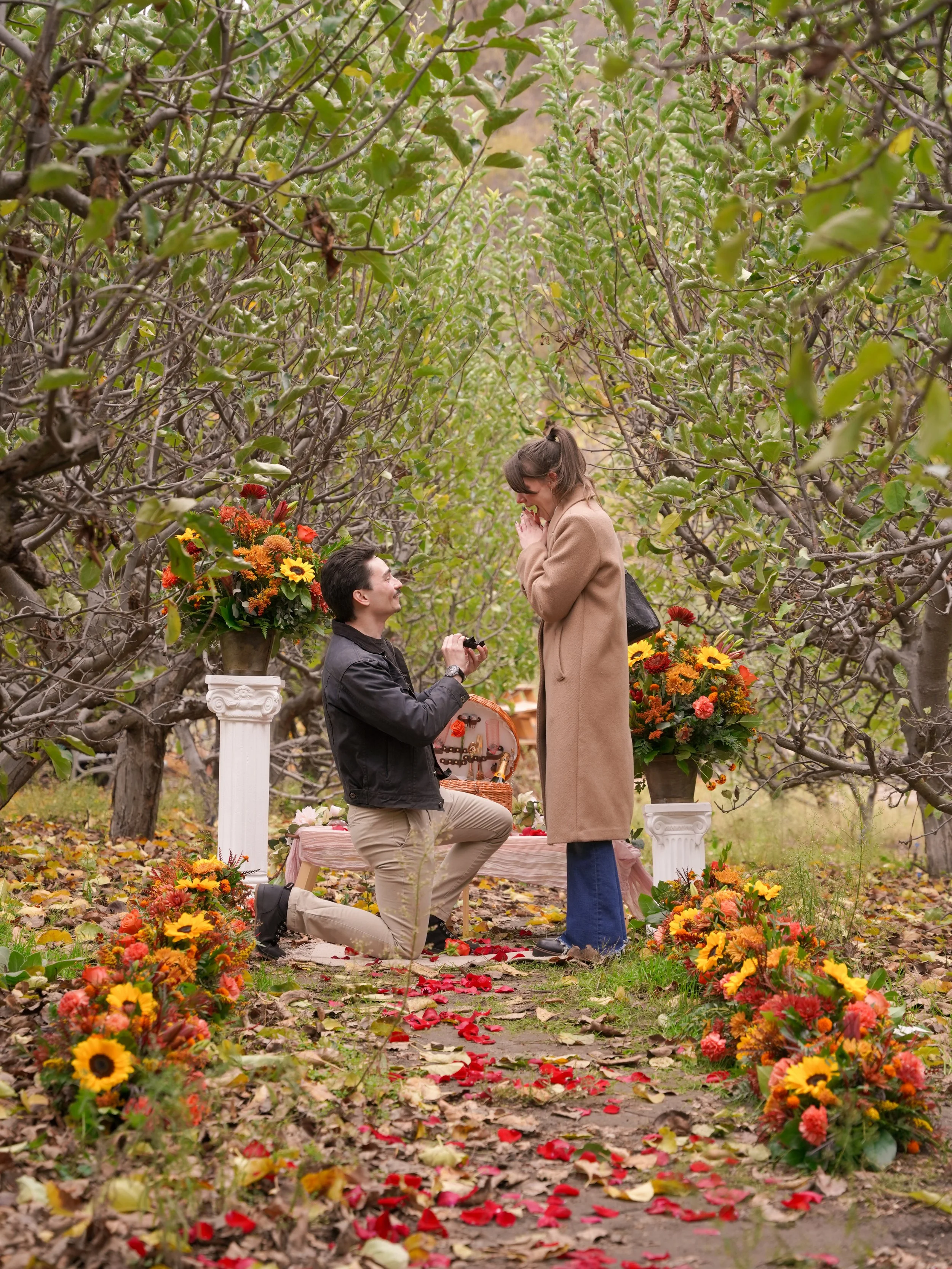Oak Glen Surprise Proposal at Orchard