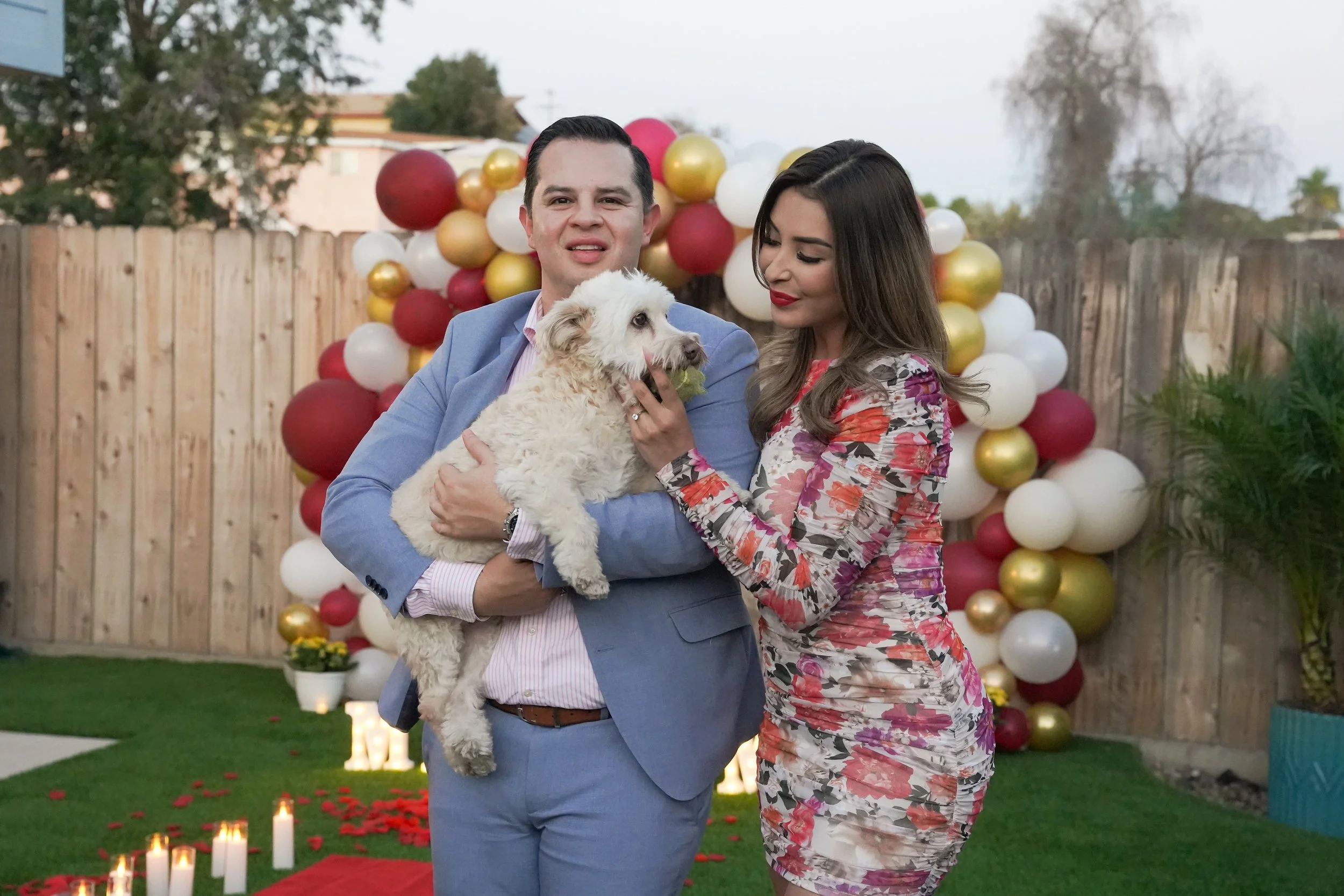 At-Home Proposal Celebration With Loved Ones