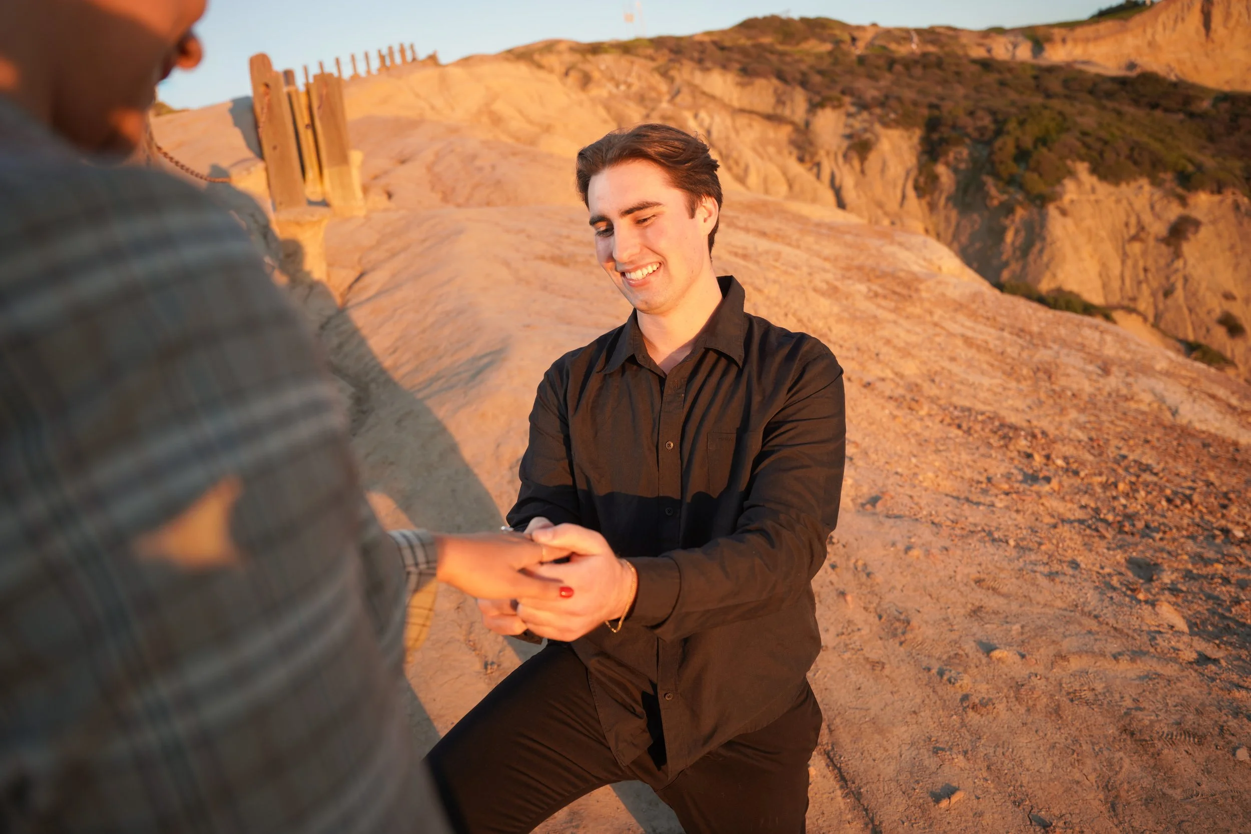 High School Sweethearts Surprise Proposal in La Jolla