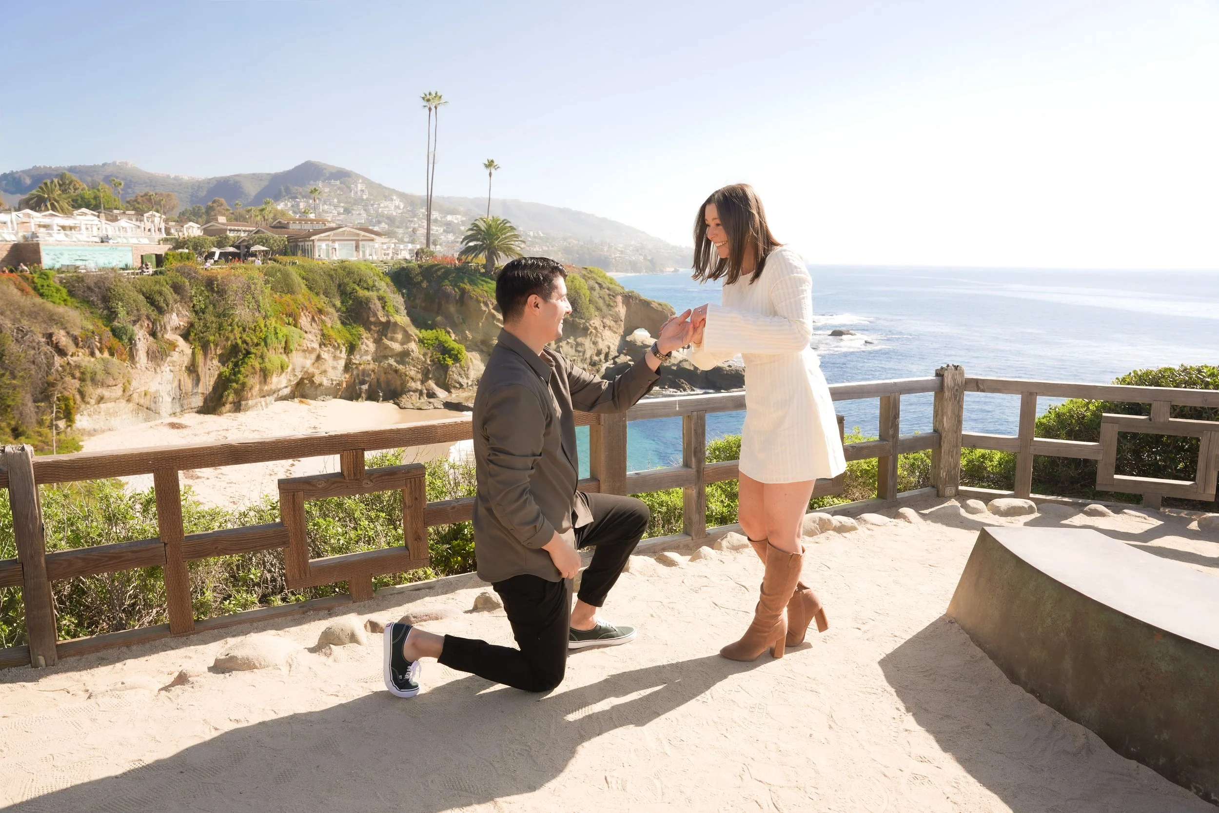 A Midday Montage Beach Surprise Proposal at Treasure Island Park