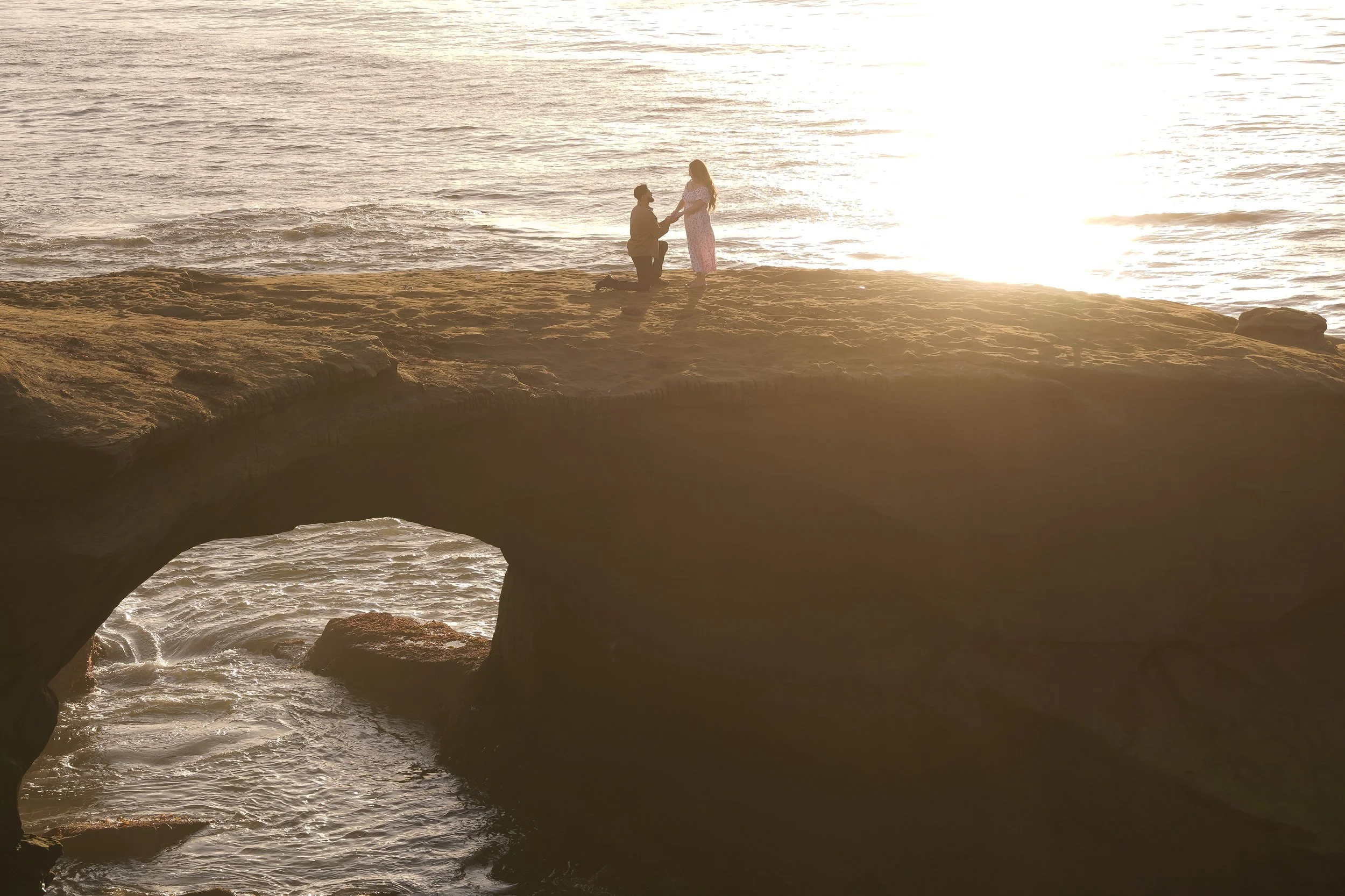 Last-Minute Sunset Cliffs Surprise Proposal | San Diego Proposal Photography