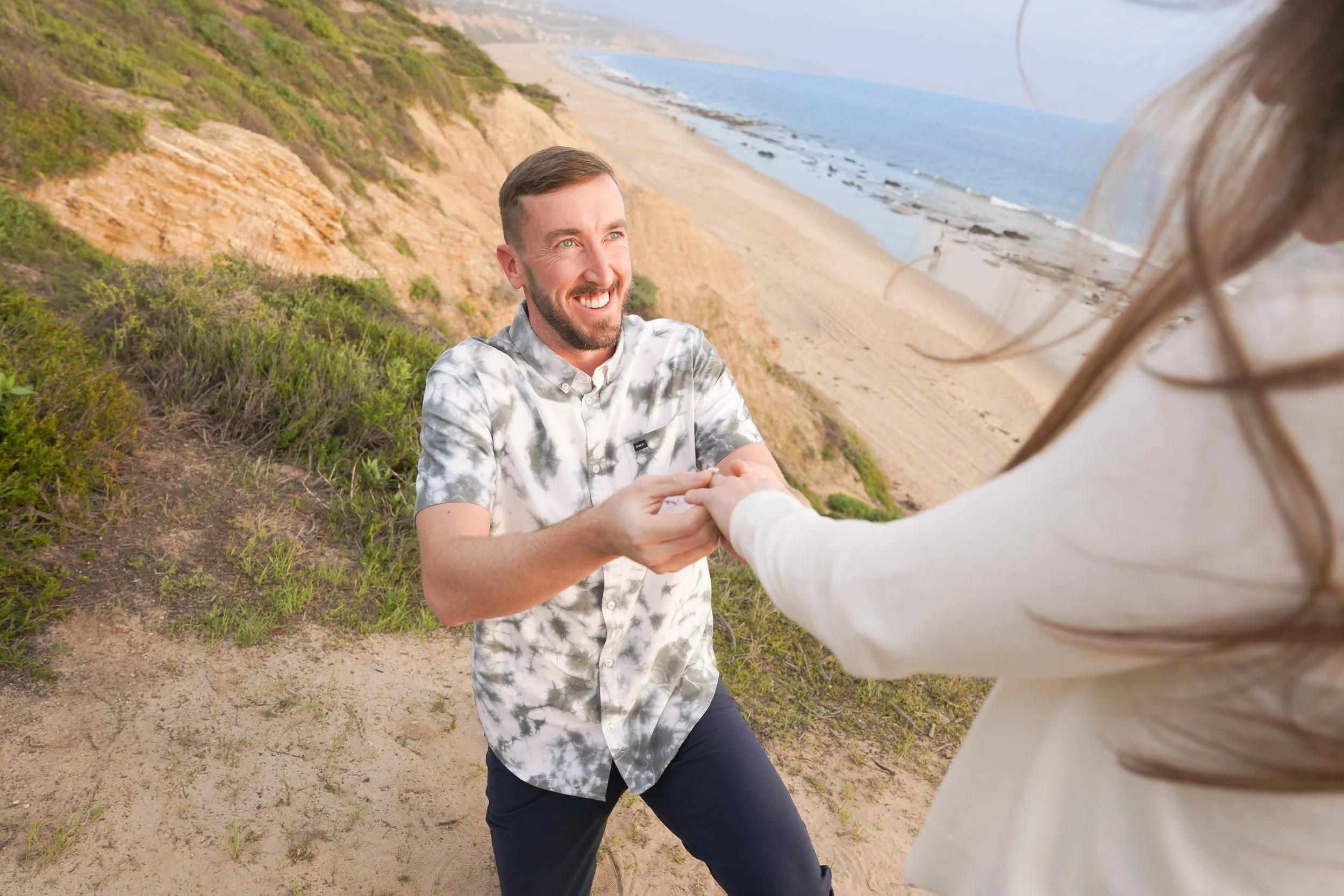 Golden Hour Proposal at Crystal Cove