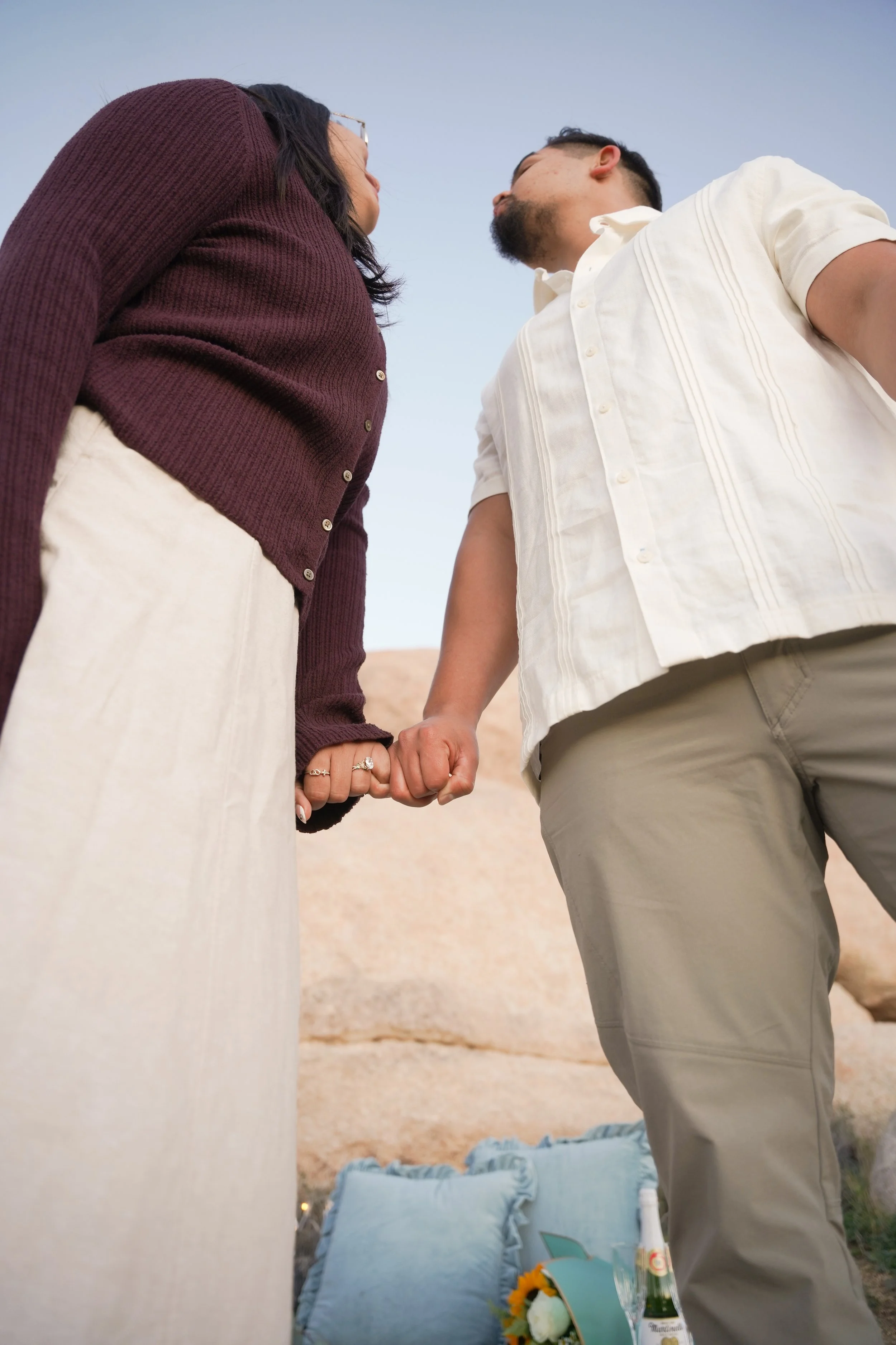 Joshua Tree Engagement Photos After Surprise Proposal