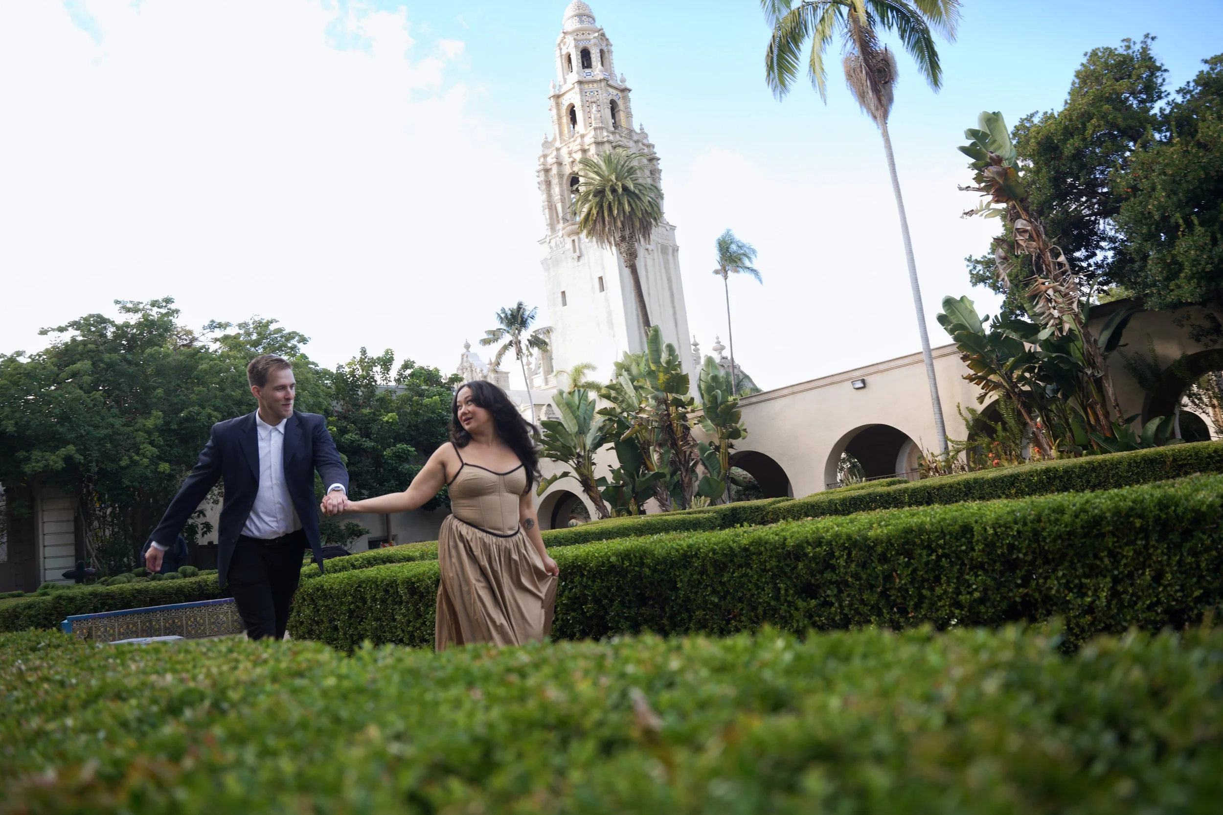 Intimate Storytelling at Alcazar Garden | Balboa Park Engagement